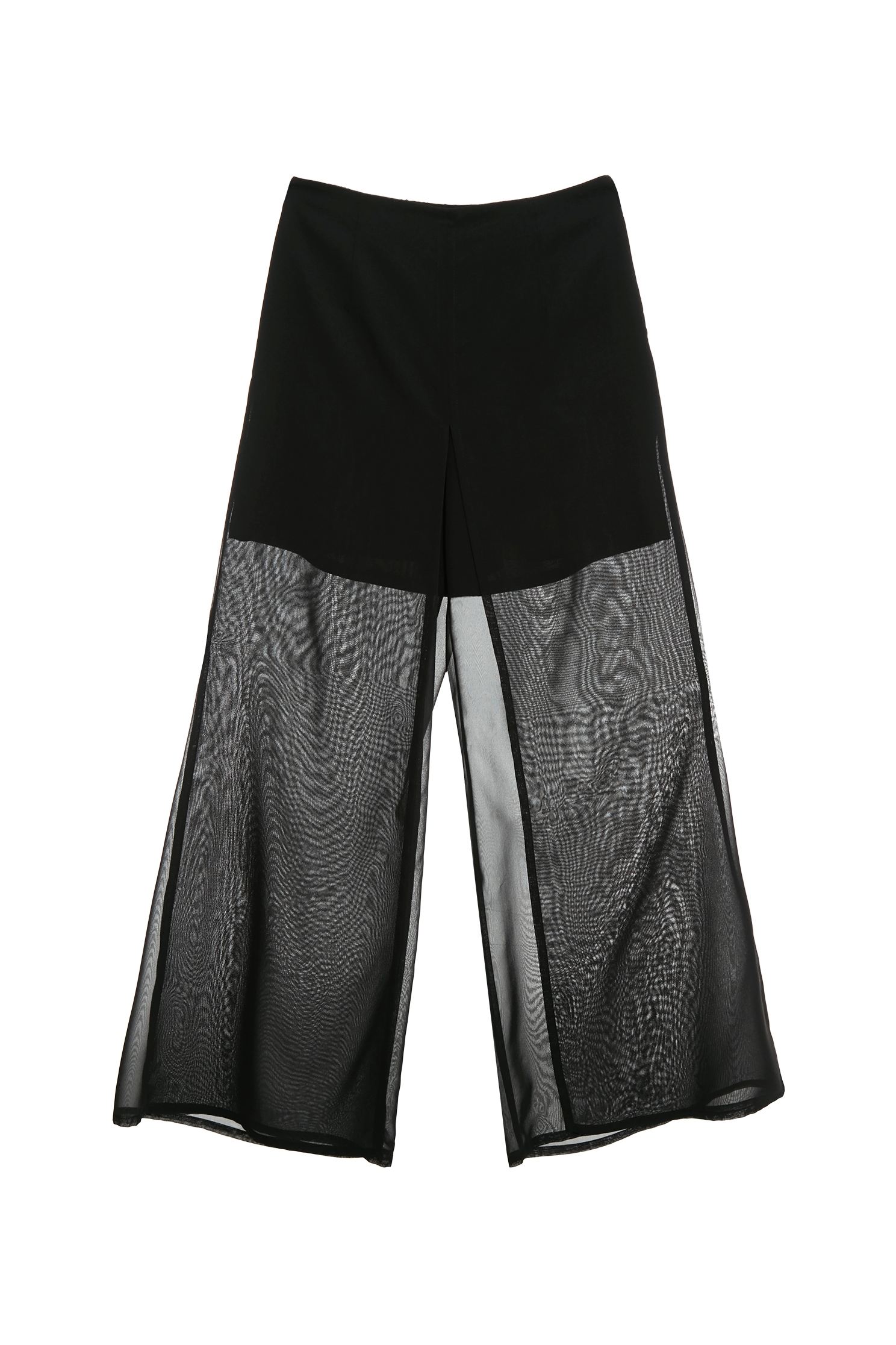 Double Layer Chiffon Wide Leg PantsDouble Layer Chiffon Wide Leg Pants,Culottes,Season (SS) Look,pants,Chiffon,Black pants