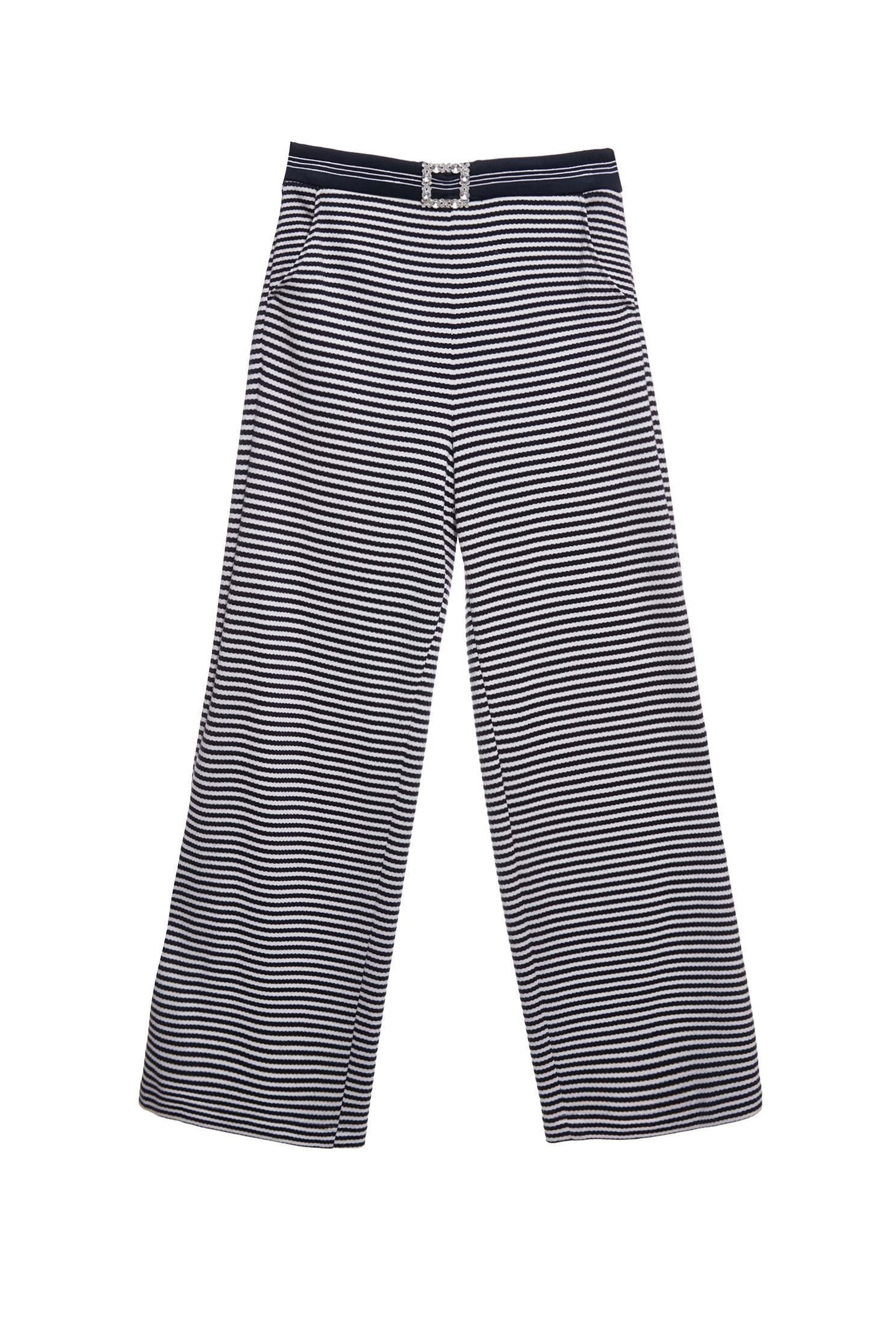 Diamonte Buckle Stripe Wide Leg PantsDiamonte Buckle Stripe Wide Leg Pants,Embroidered,Season (SS) Look,Stripe,pants