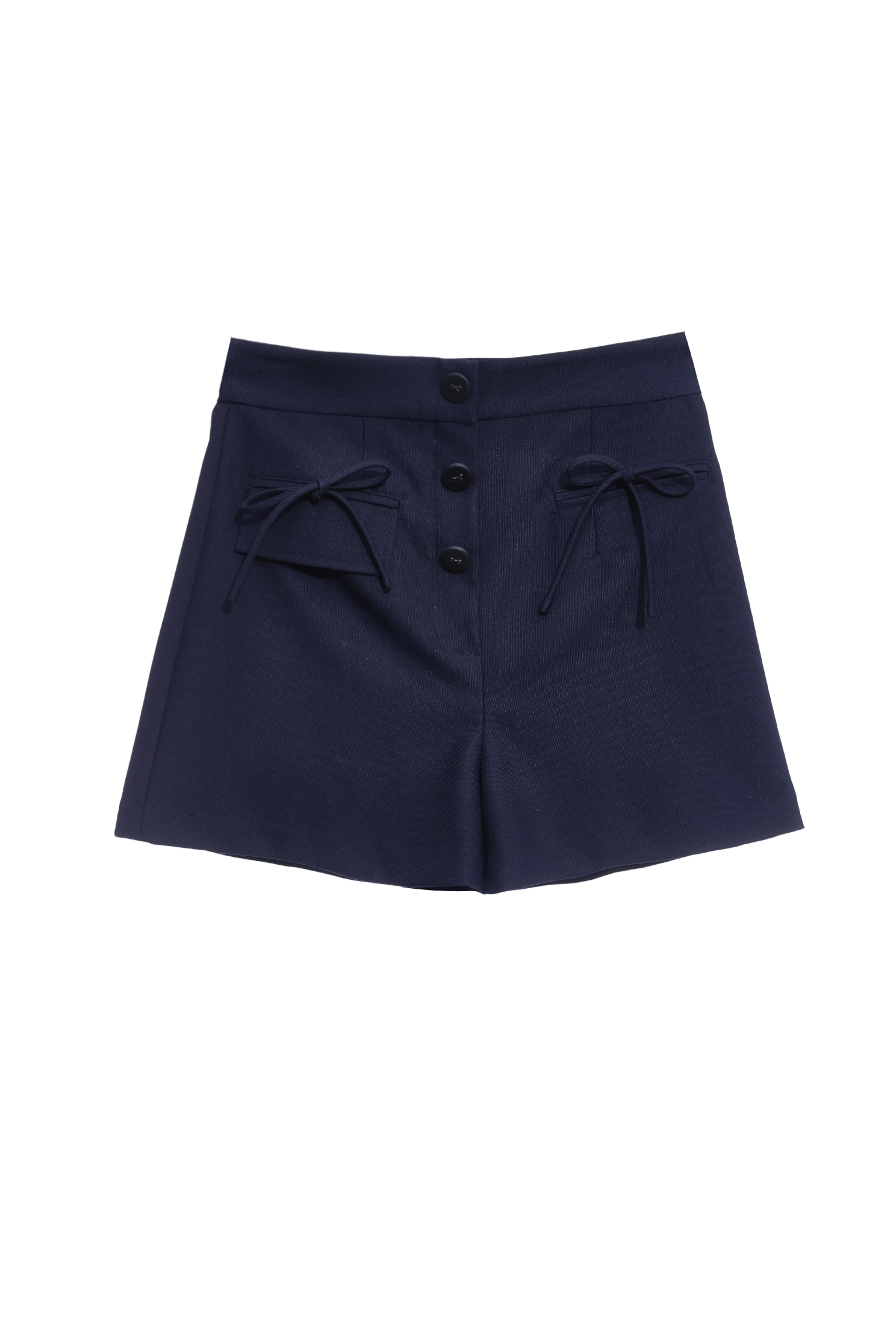 Bow Detail Navy ShortsBow Detail Navy Shorts,Season (SS) Look,Shorts,bows,pants