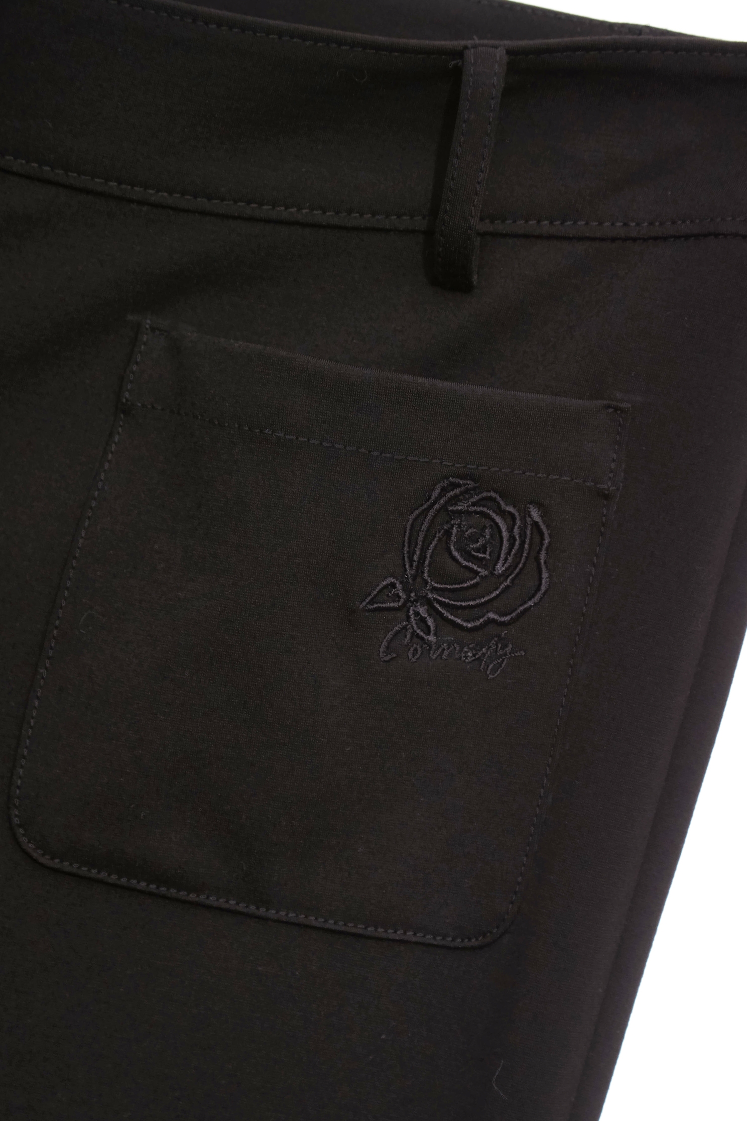 Classic Boot Leg PantsClassic Boot Leg Pants,Bell-bottoms,Season (SS) Look,Embroidered,pants,Black pants