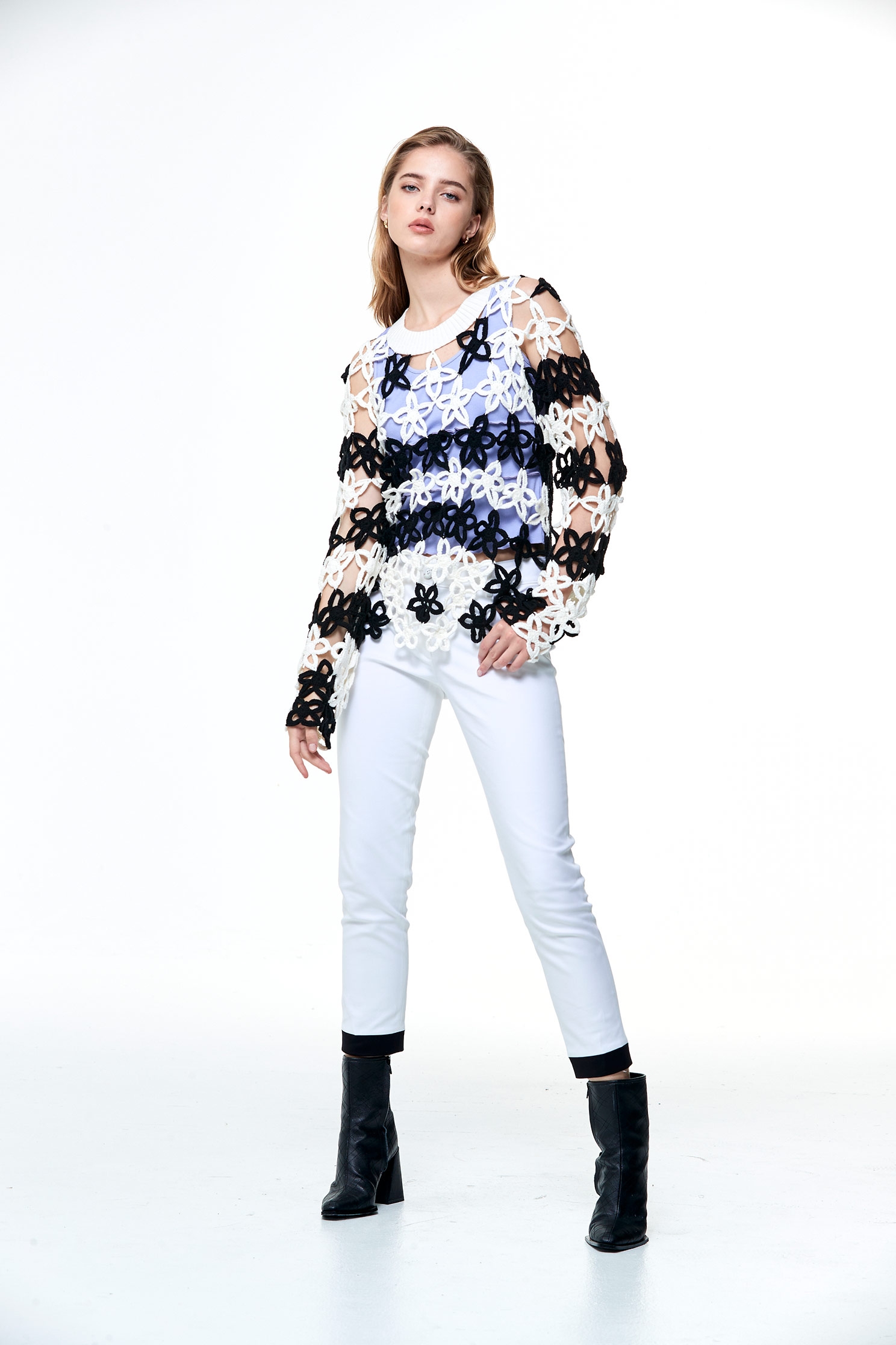 Slim Fit Smart Pants With Contrast HemSlim Fit Smart Pants With Contrast Hem,Season (AW) Look,Skinny pants,Skinny pants