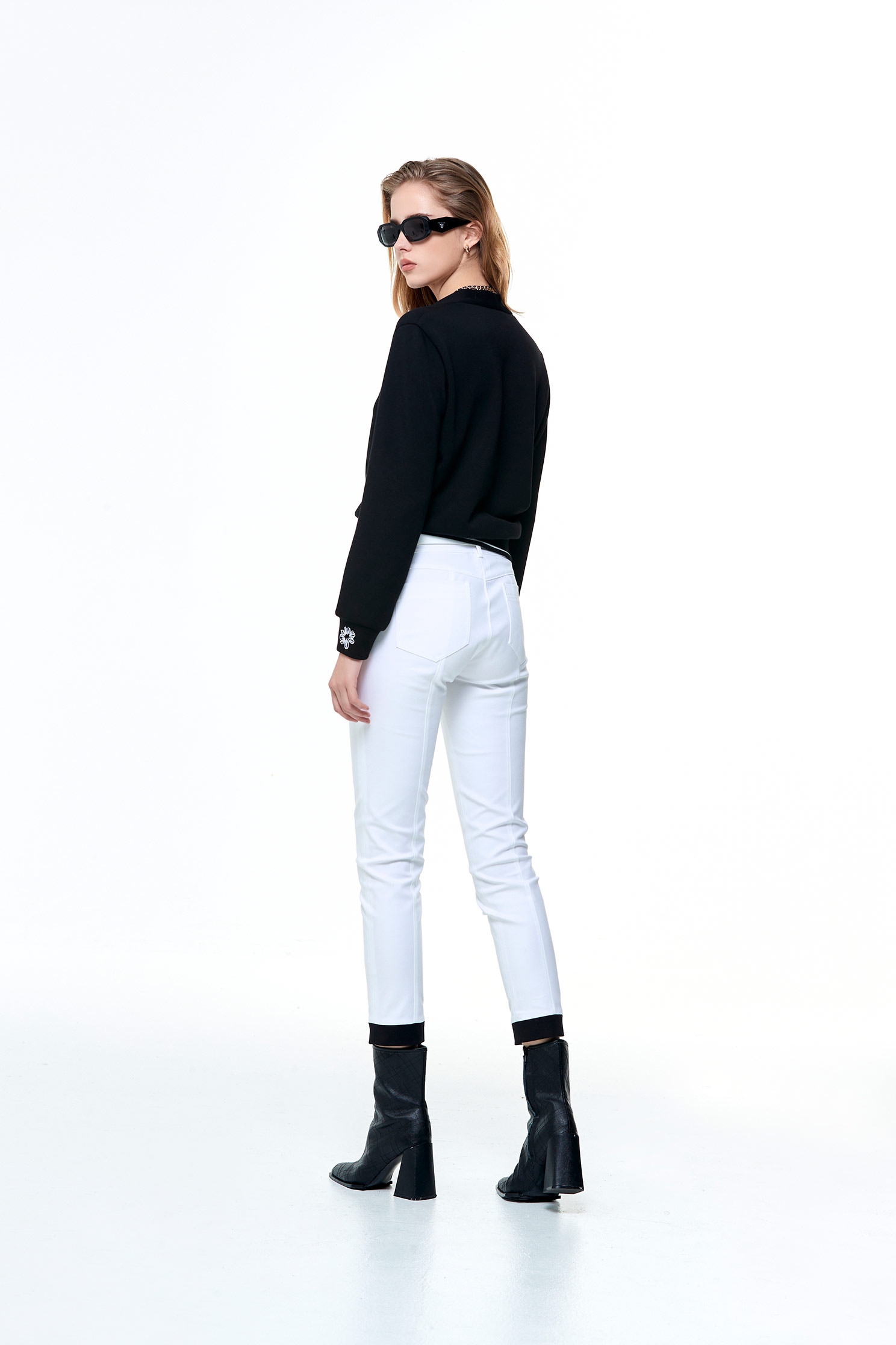 Slim Fit Smart Pants With Contrast HemSlim Fit Smart Pants With Contrast Hem,Season (AW) Look,Skinny pants,Skinny pants