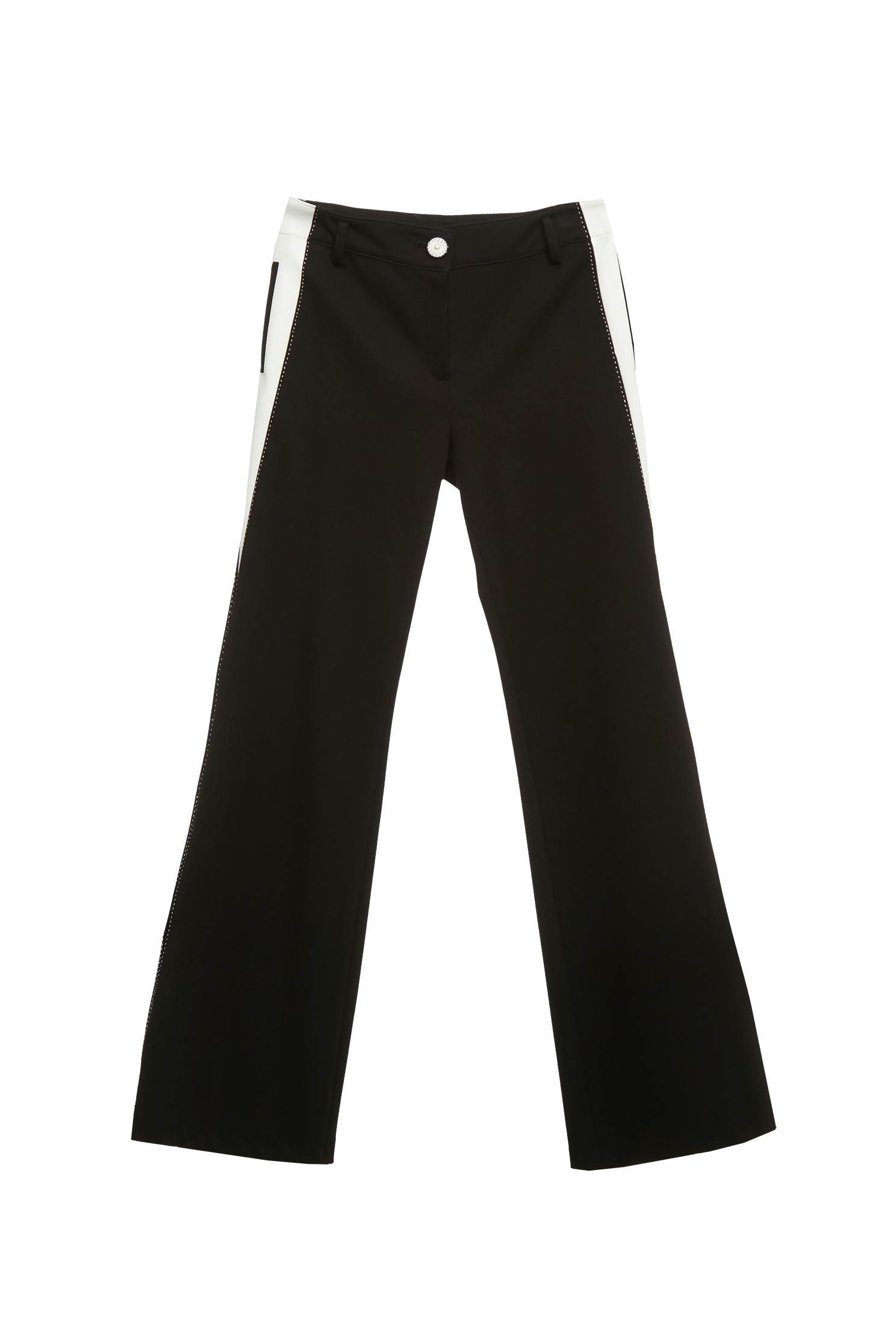 Contrast Trim Detail Black PantsContrast Trim Detail Black Pants,Culottes,Season (SS) Look,pants,Black pants