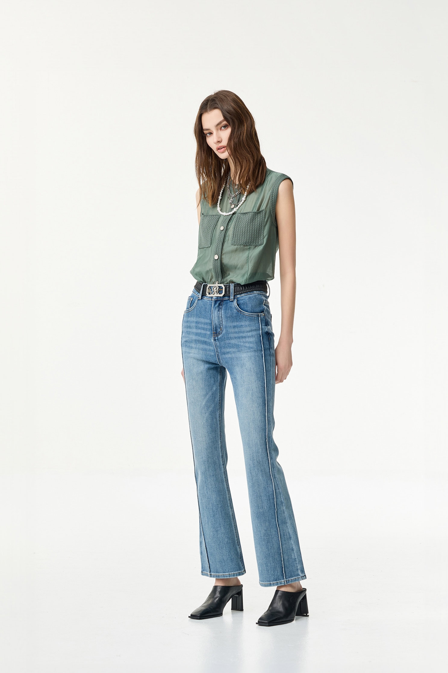 Basic Boot Leg JeansBasic Boot Leg Jeans,Bell-bottoms,Season (SS) Look,Denim,Jeans,Valentine,Bell-bottoms,Urban Fashion