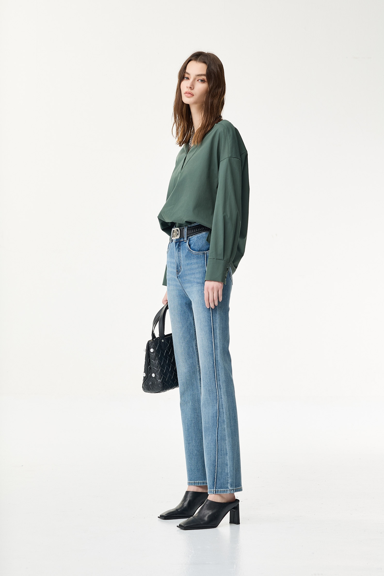Basic Boot Leg JeansBasic Boot Leg Jeans,Bell-bottoms,Season (SS) Look,Denim,Jeans,Valentine,Bell-bottoms,Urban Fashion