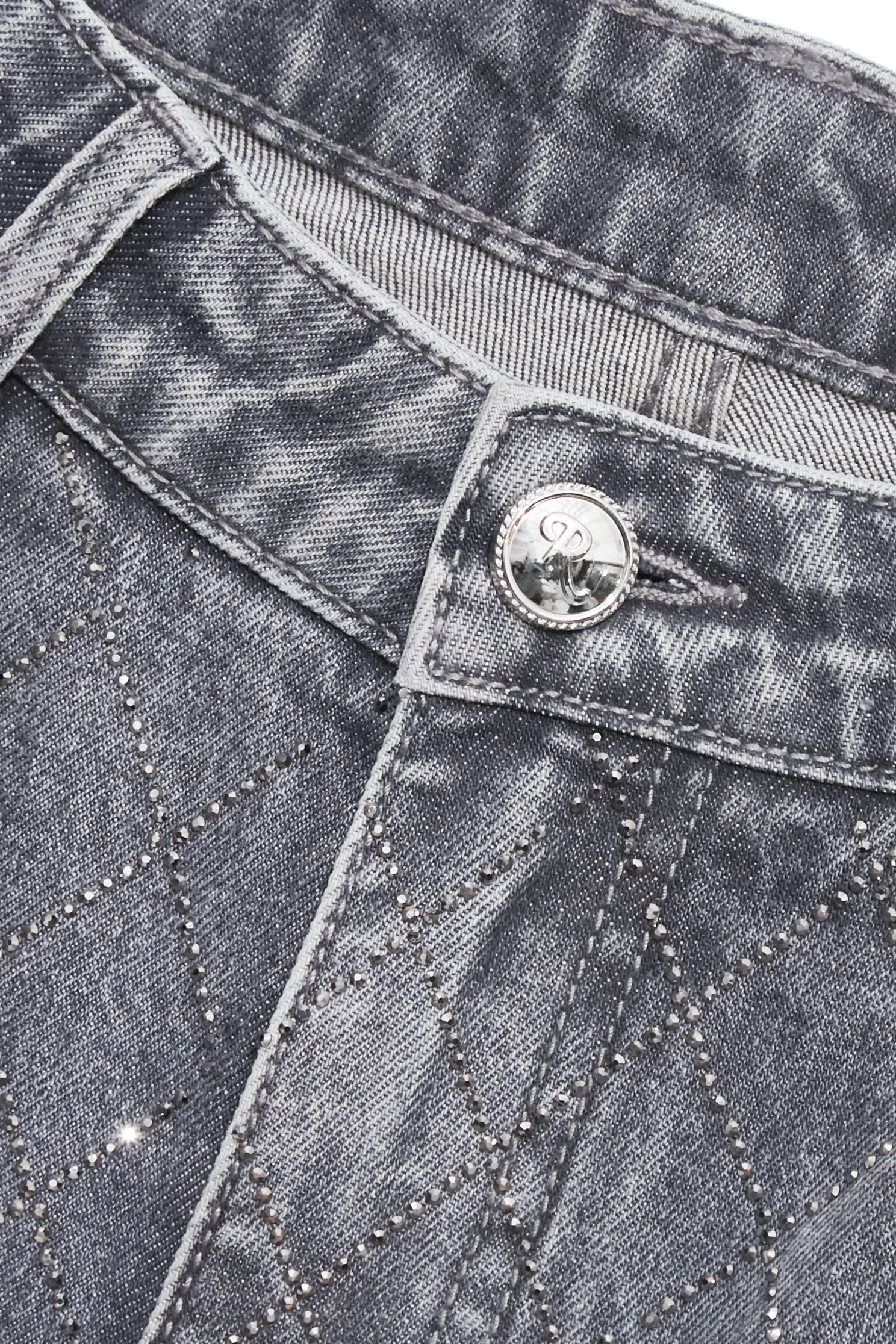 Diamond Pattern Sequin JeansDiamond Pattern Sequin Jeans,Season (SS) Look,Plaid,Denim,Jeans,Cotton,pants