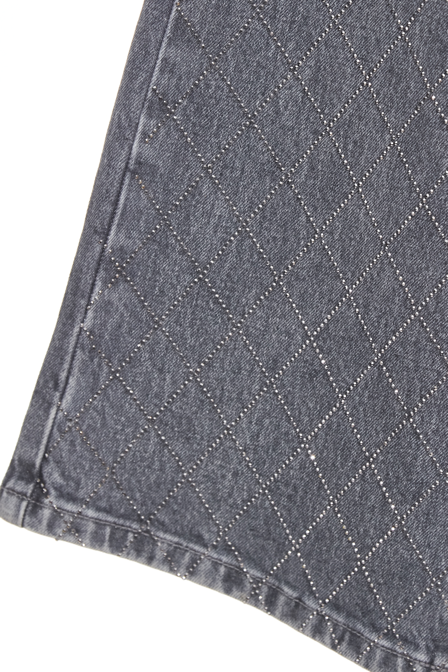 Diamond Pattern Sequin JeansDiamond Pattern Sequin Jeans,Season (SS) Look,Plaid,Denim,Jeans,Cotton,pants