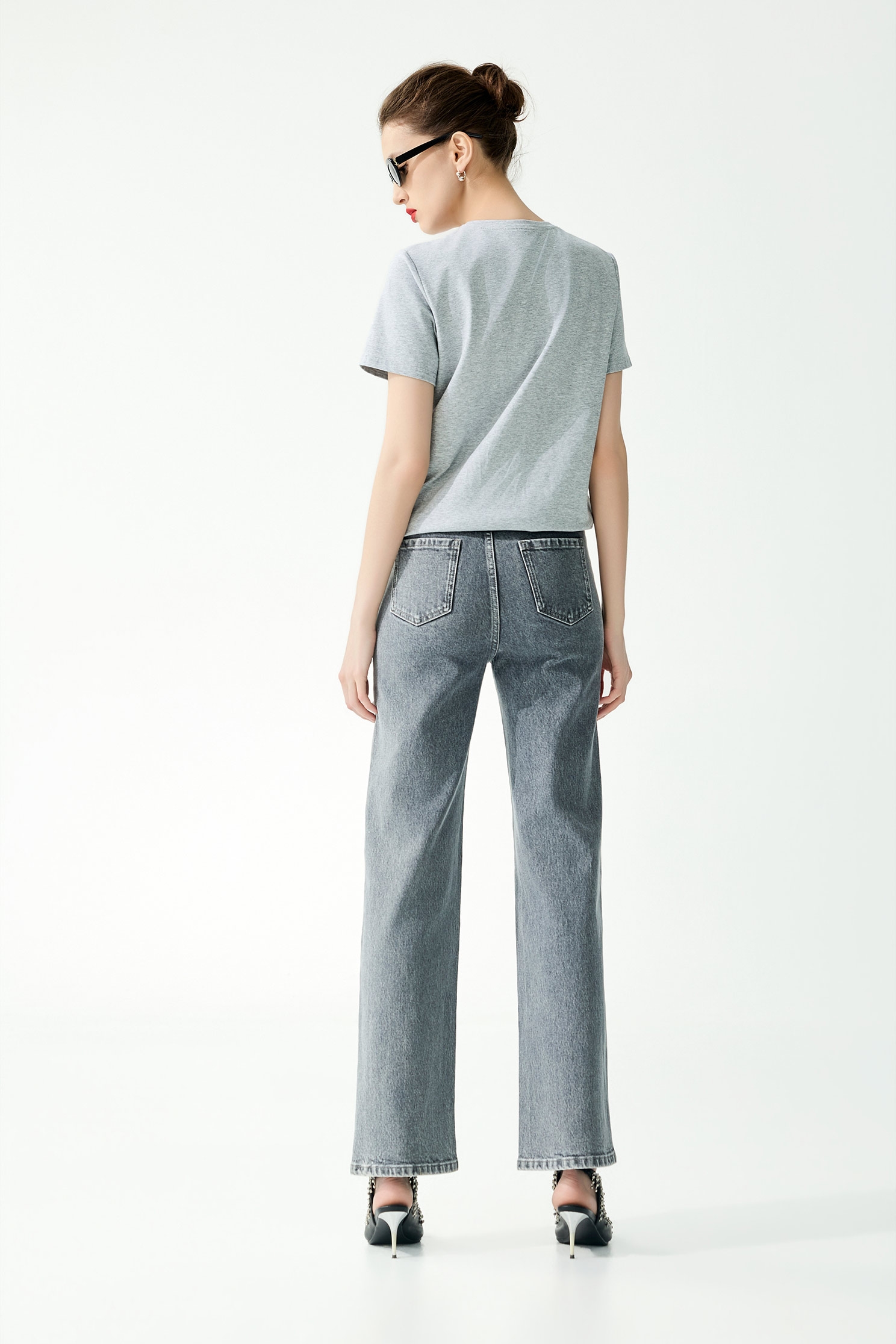 Diamond Pattern Sequin JeansDiamond Pattern Sequin Jeans,Season (SS) Look,Plaid,Denim,Jeans,Cotton,pants