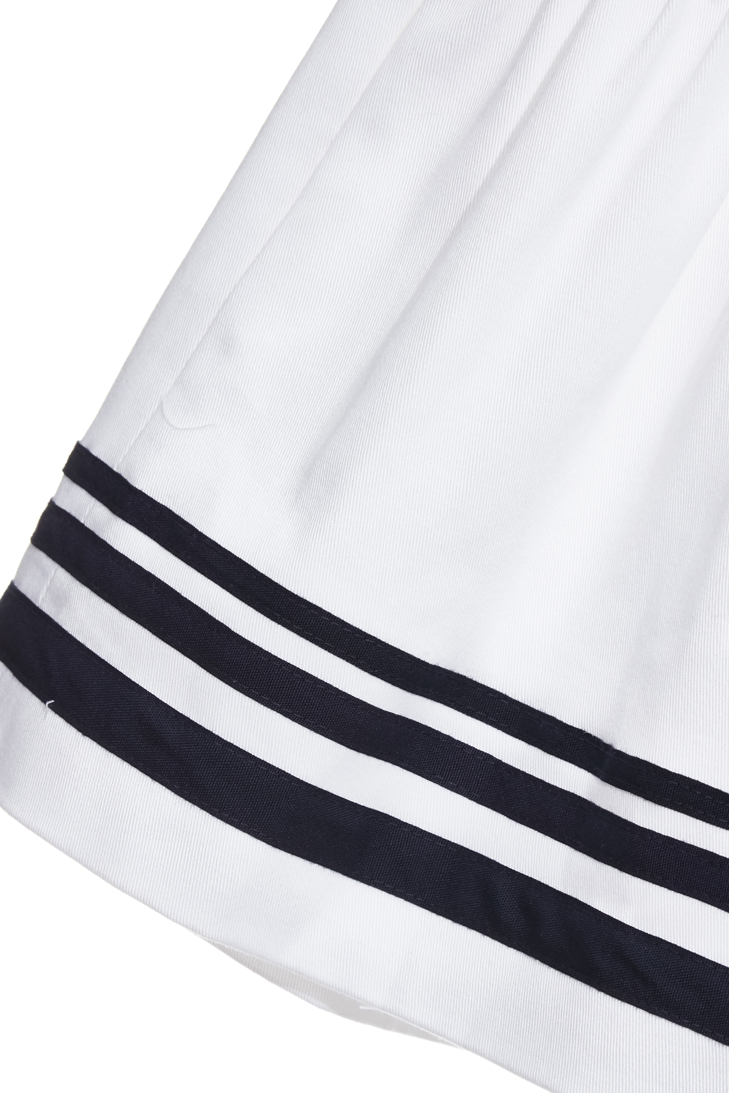 Pleated Detail Navy Stripe ShortsPleated Detail Navy Stripe Shorts,Season (SS) Look,White pants,Shorts,pants