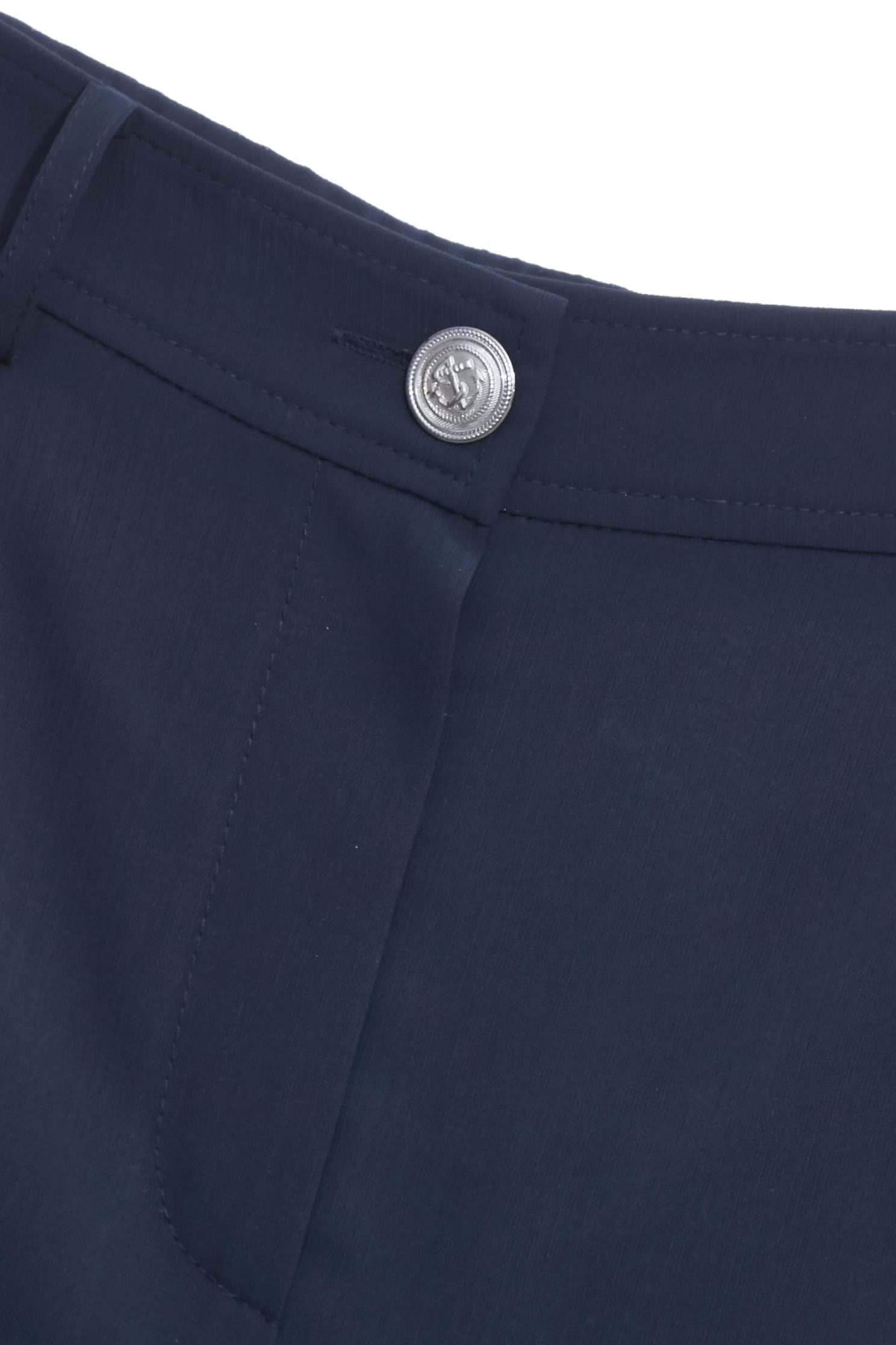 Side Pleated Detail Navy PantsSide Pleated Detail Navy Pants,Season (SS) Look,pants,Skorts,Chiffon