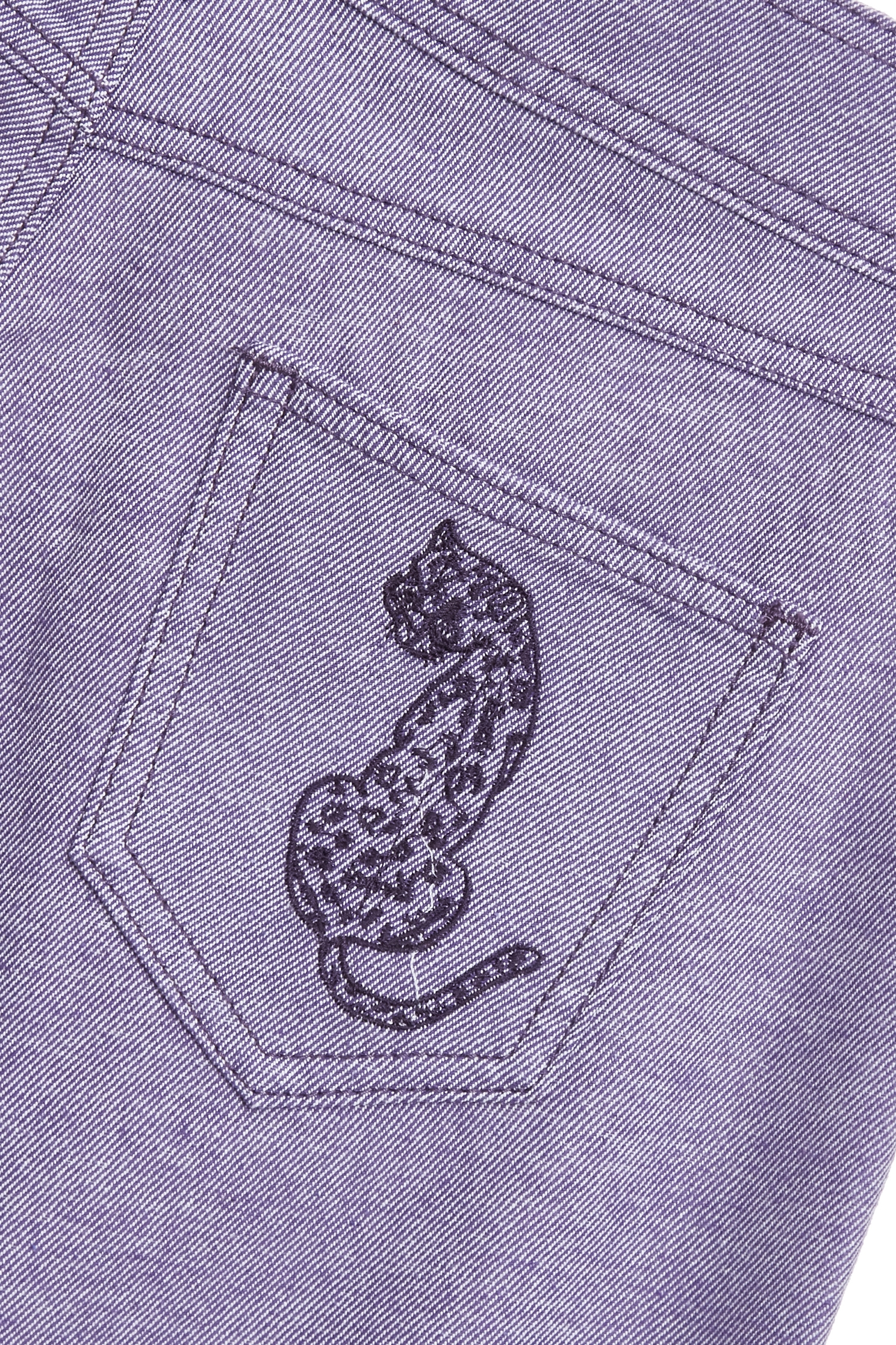 Wide Leg Purple JeansWide Leg Purple Jeans,Embroidered,Season (SS) Look,Denim,Jeans,pants