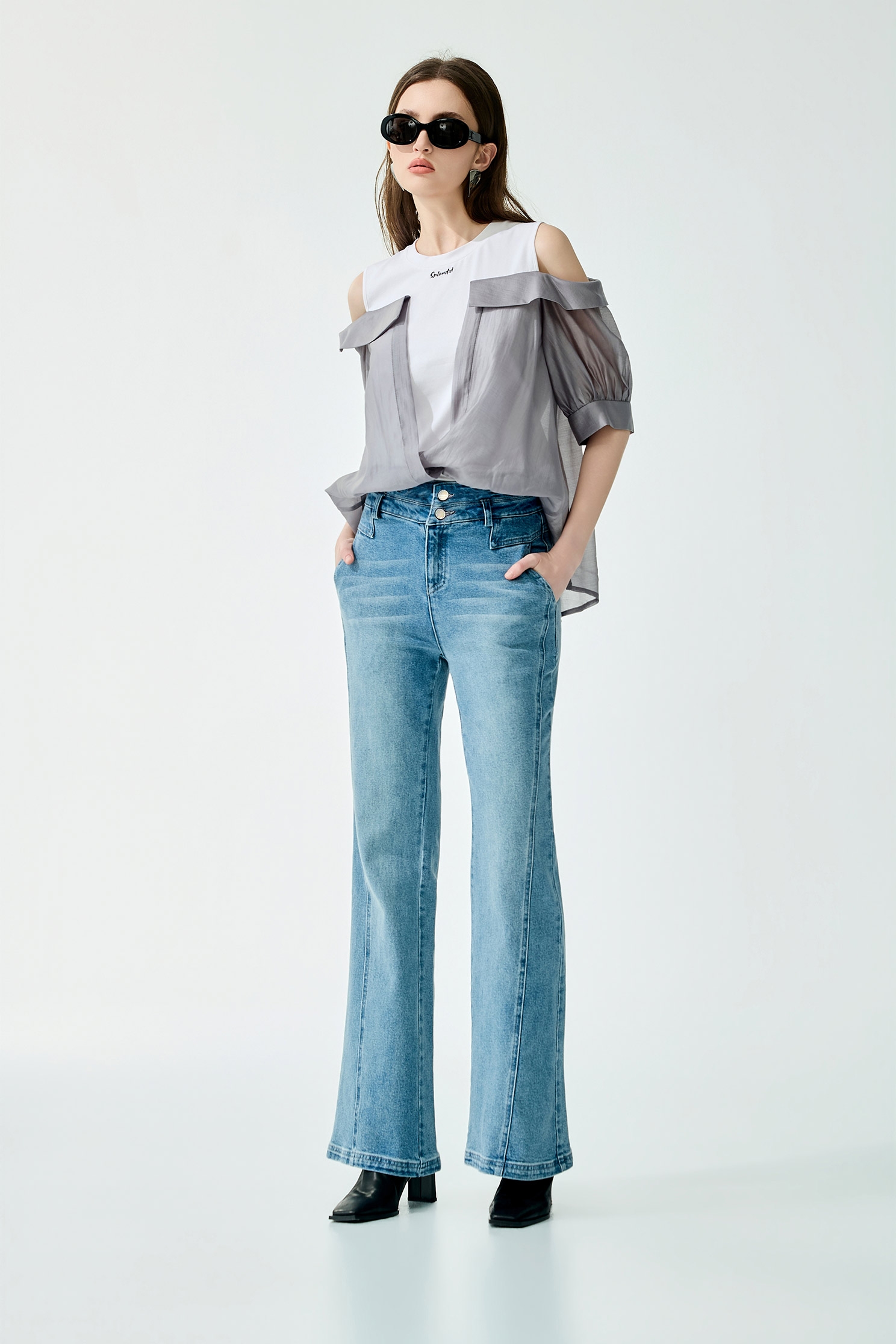 Braided Chain Belt JeansBraided Chain Belt Jeans,Season (SS) Look,Denim,Jeans,pants