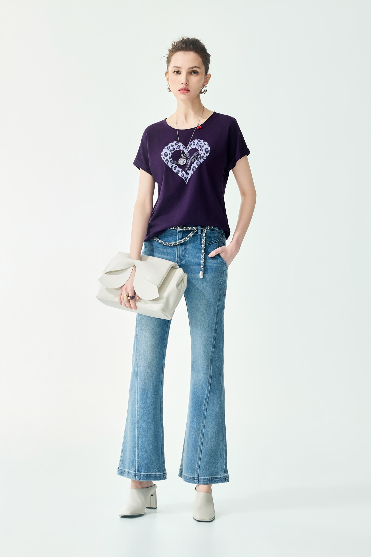 Braided Chain Belt JeansBraided Chain Belt Jeans,Season (SS) Look,Denim,Jeans,pants