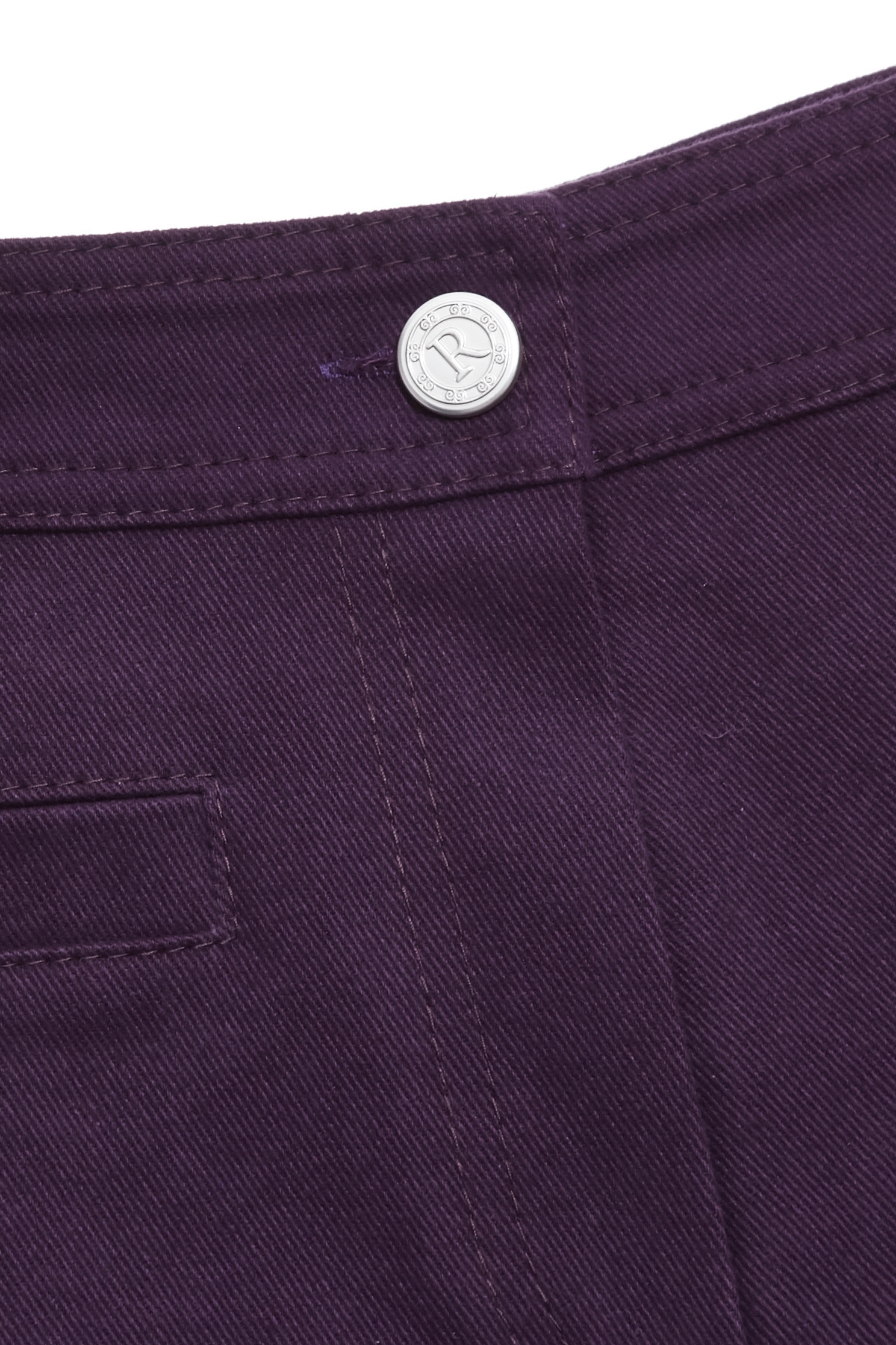 Embroidery Slogan Purple ShortsEmbroidery Slogan Purple Shorts,Embroidered,Season (SS) Look,Denim,Jeans,Shorts,pants