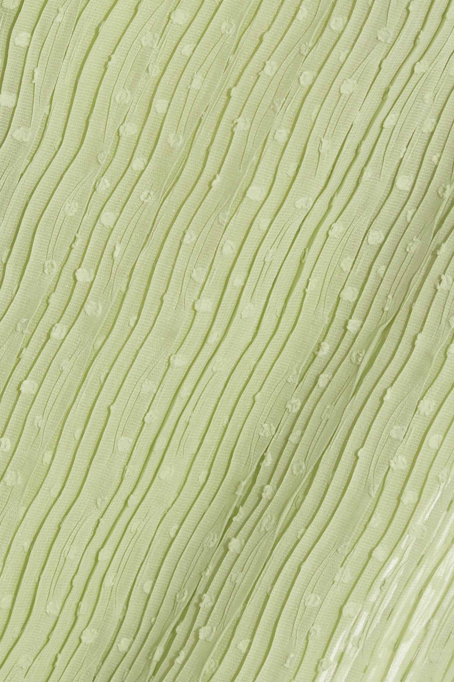 Wide-Leg Casual Green PantsSporty waistband pleated pants,Queen,Culottes,Season (SS) Look,healing colors,Culottes