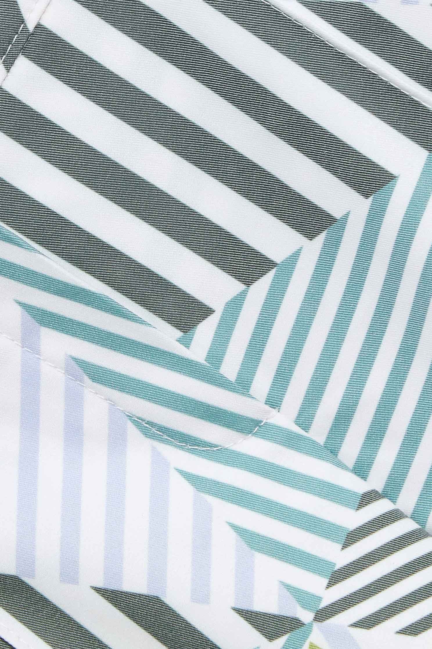 Mismatch Stripe Print ShortsGeometric multi-colour striped print shorts,Season (SS) Look,Stripe,Shorts,comfotism