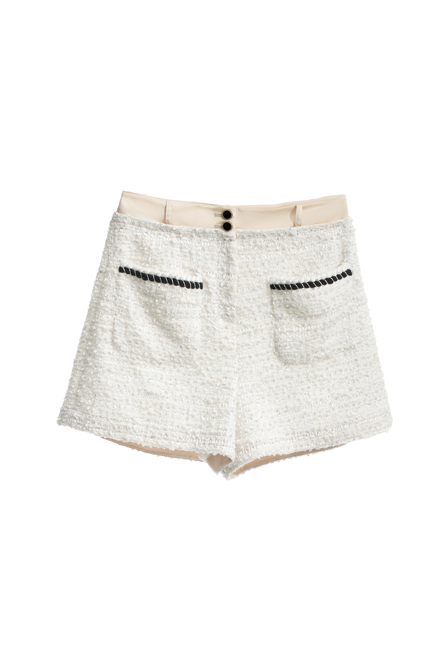 Patch Pockets Tweed Shorts設計,Shorts,Season (AW) Look,Back To Classic,Back To B/W