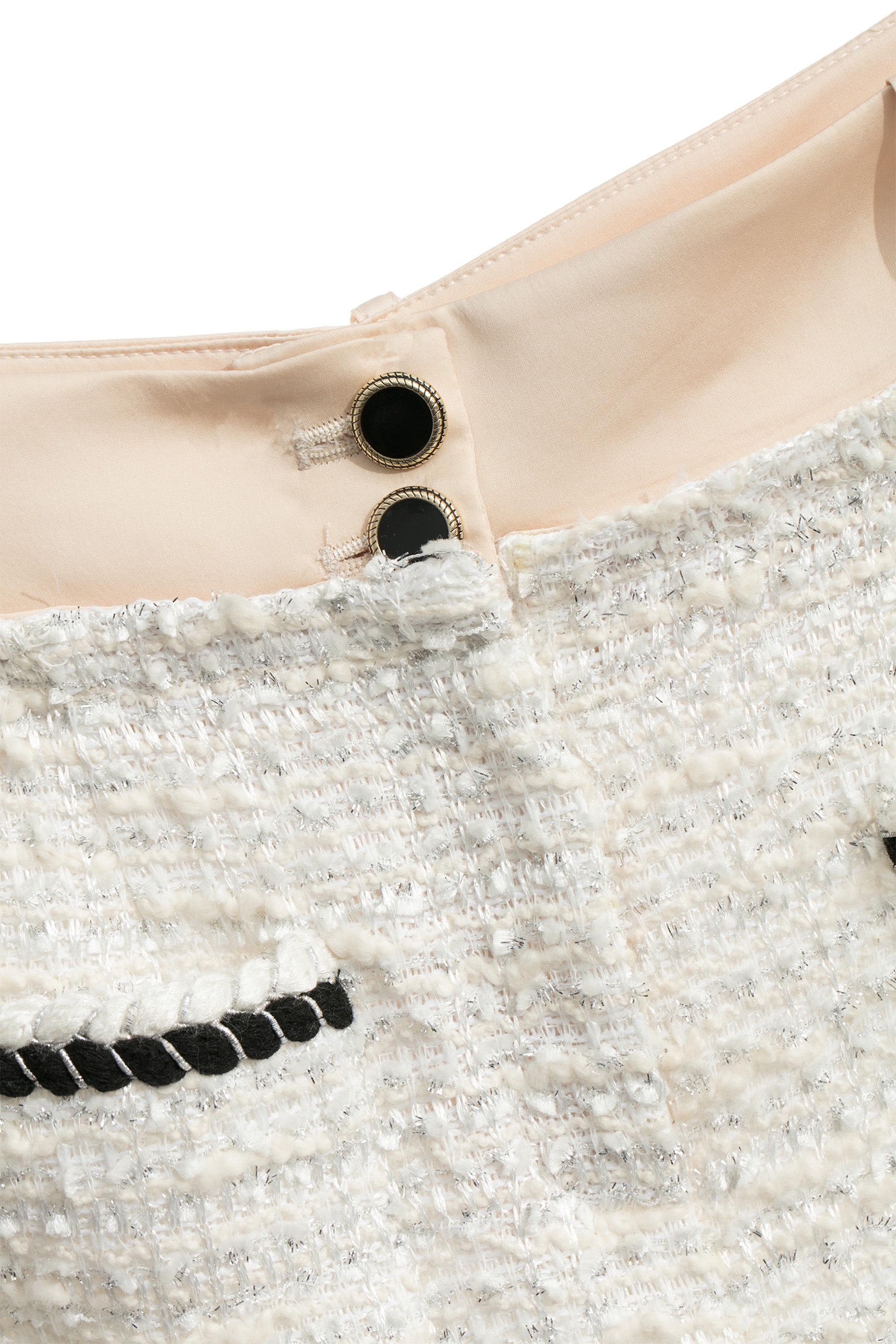 Patch Pockets Tweed Shorts設計,Shorts,Season (AW) Look,Back To Classic,Back To B/W