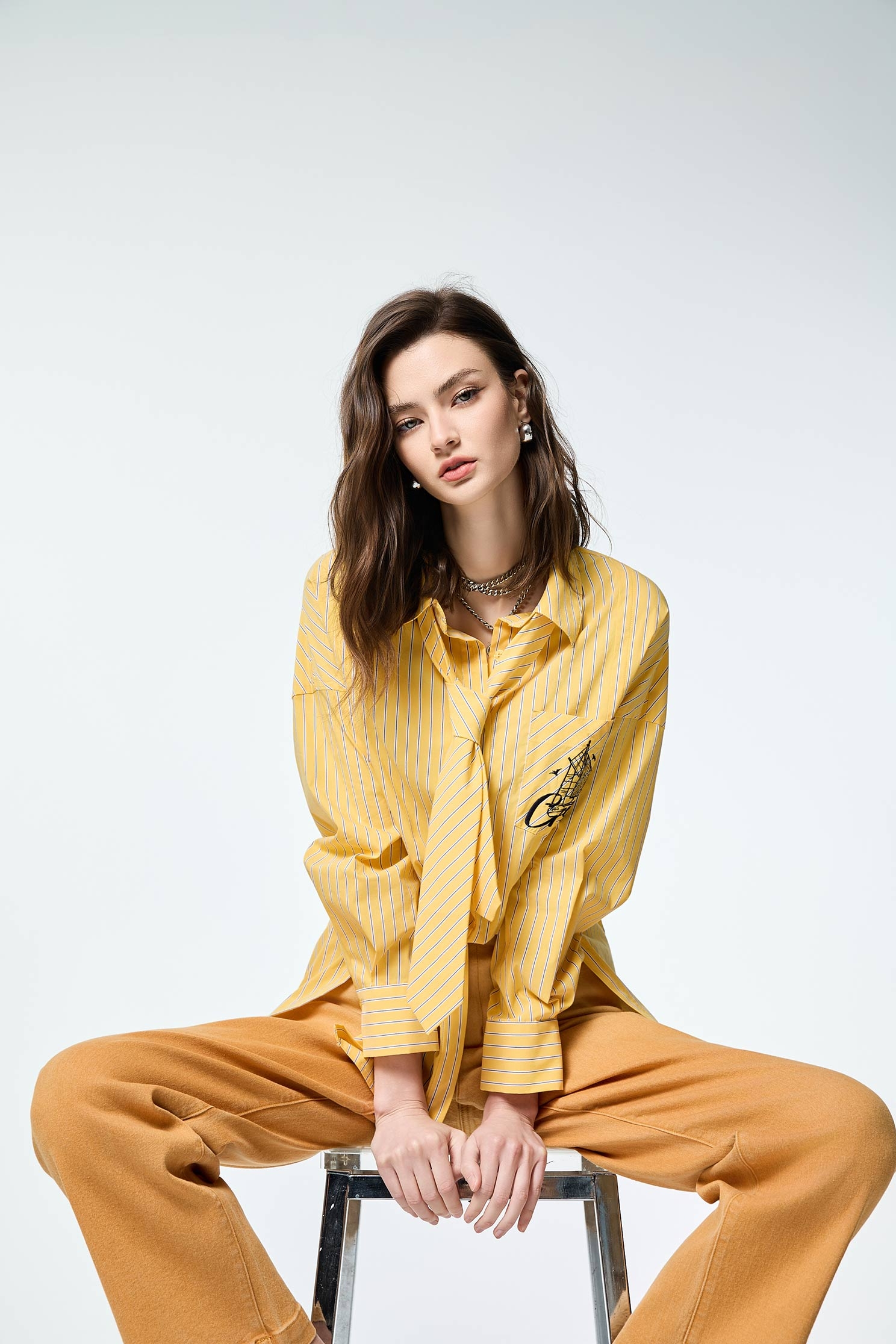 Gradient Wide Leg JeansGradient Wide Leg Jeans,Culottes,Denim,Jeans,Season (AW) Look,Cotton,Wide-leg jeans