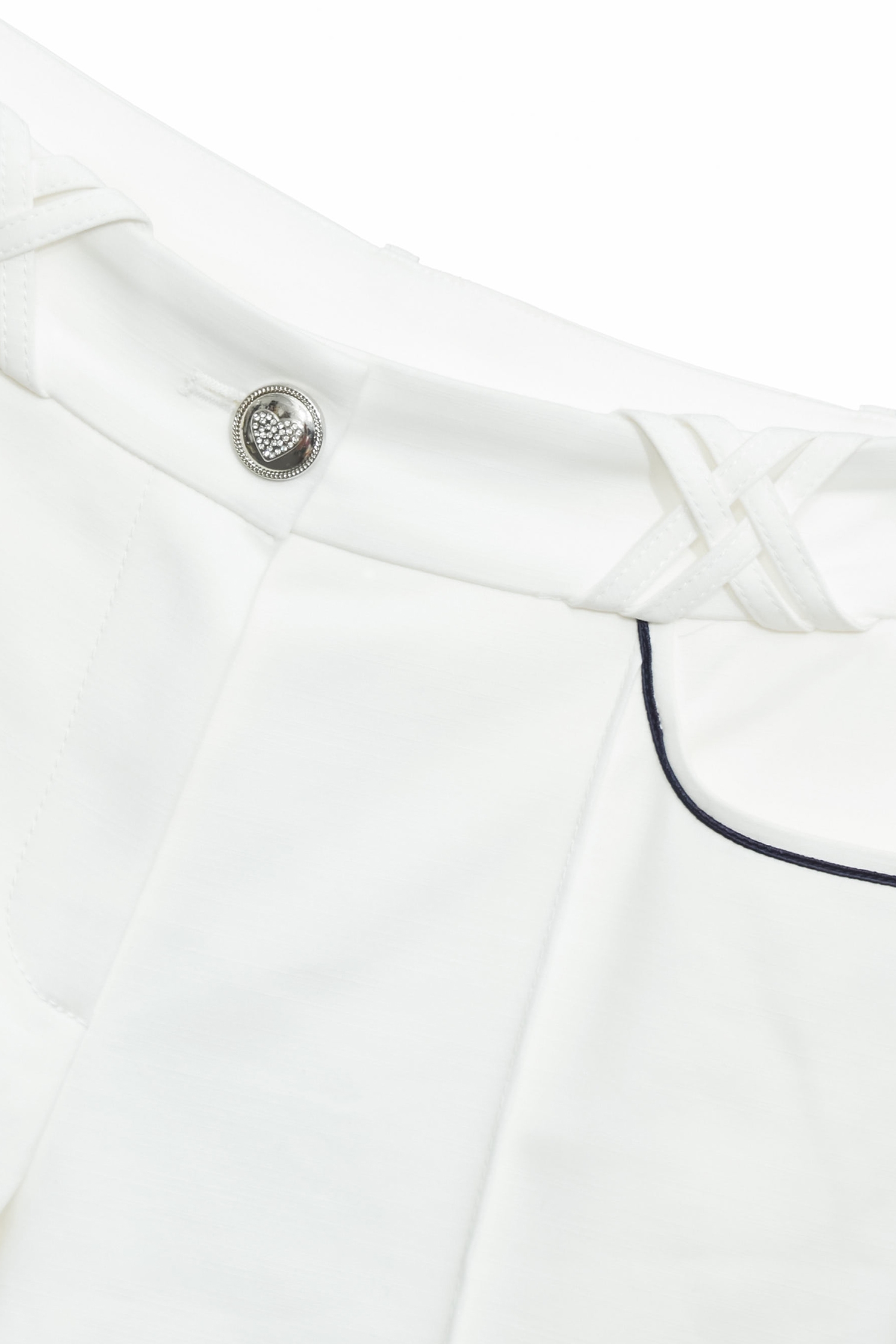 Overlap Belt Loop Boot Leg PantsOverlap Belt Loop Boot Leg Pants,Bell-bottoms,Season (SS) Look,White pants,pants,Urban Fashion