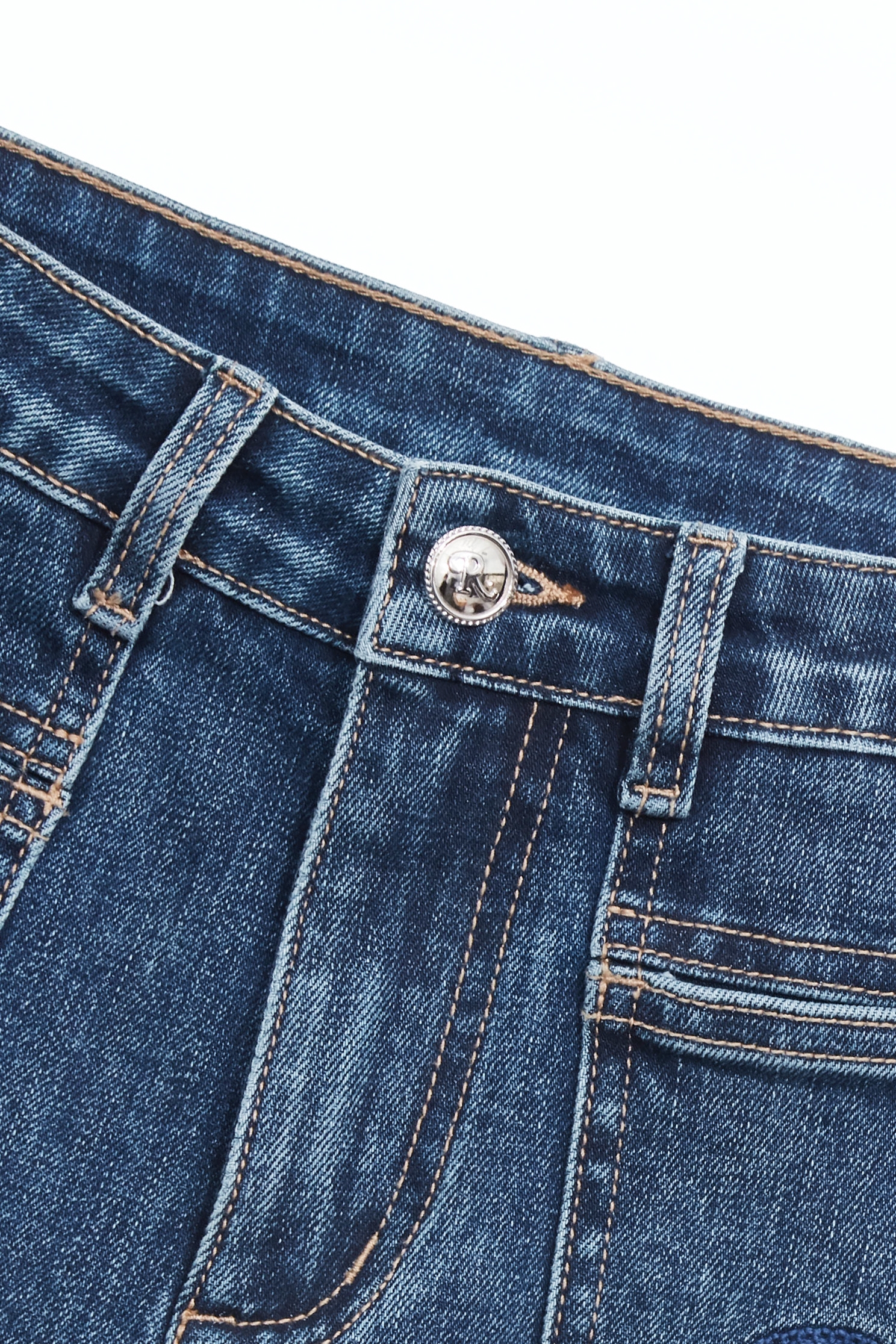 R Logo Denim ShortsR Logo Denim Shorts,Season (SS) Look,Denim,Jeans,pants,Urban Fashion