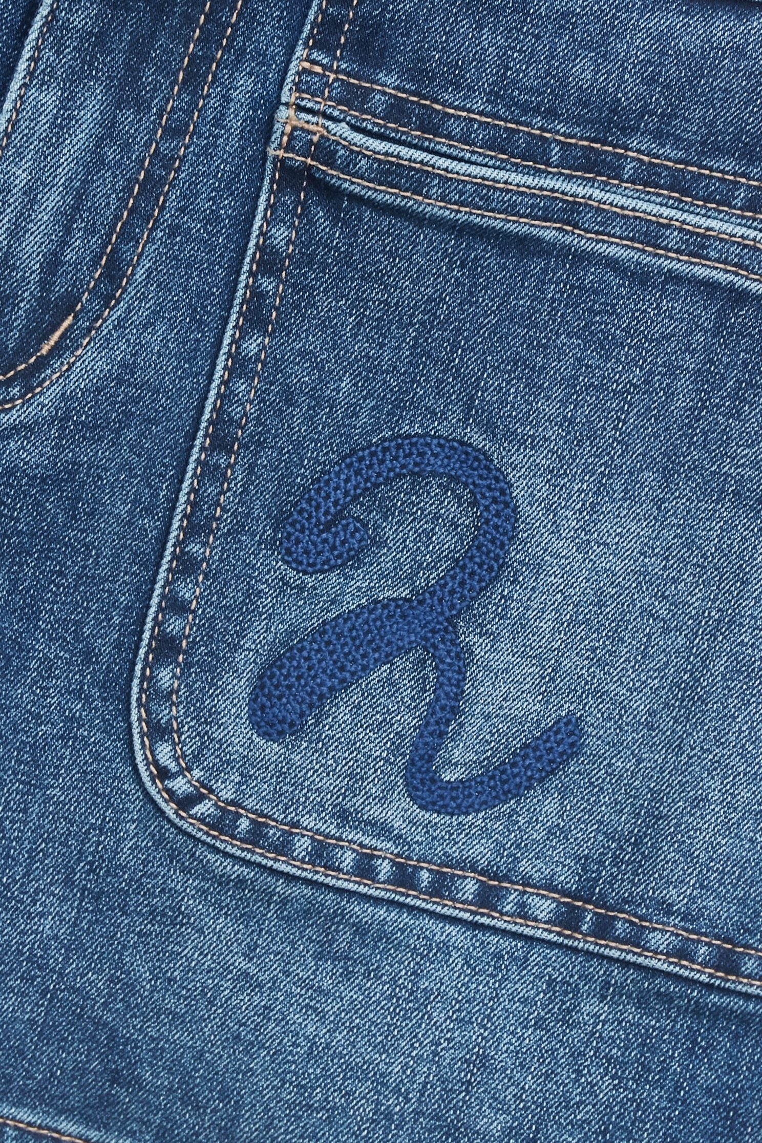 R Logo Denim ShortsR Logo Denim Shorts,Season (SS) Look,Denim,Jeans,pants,Urban Fashion