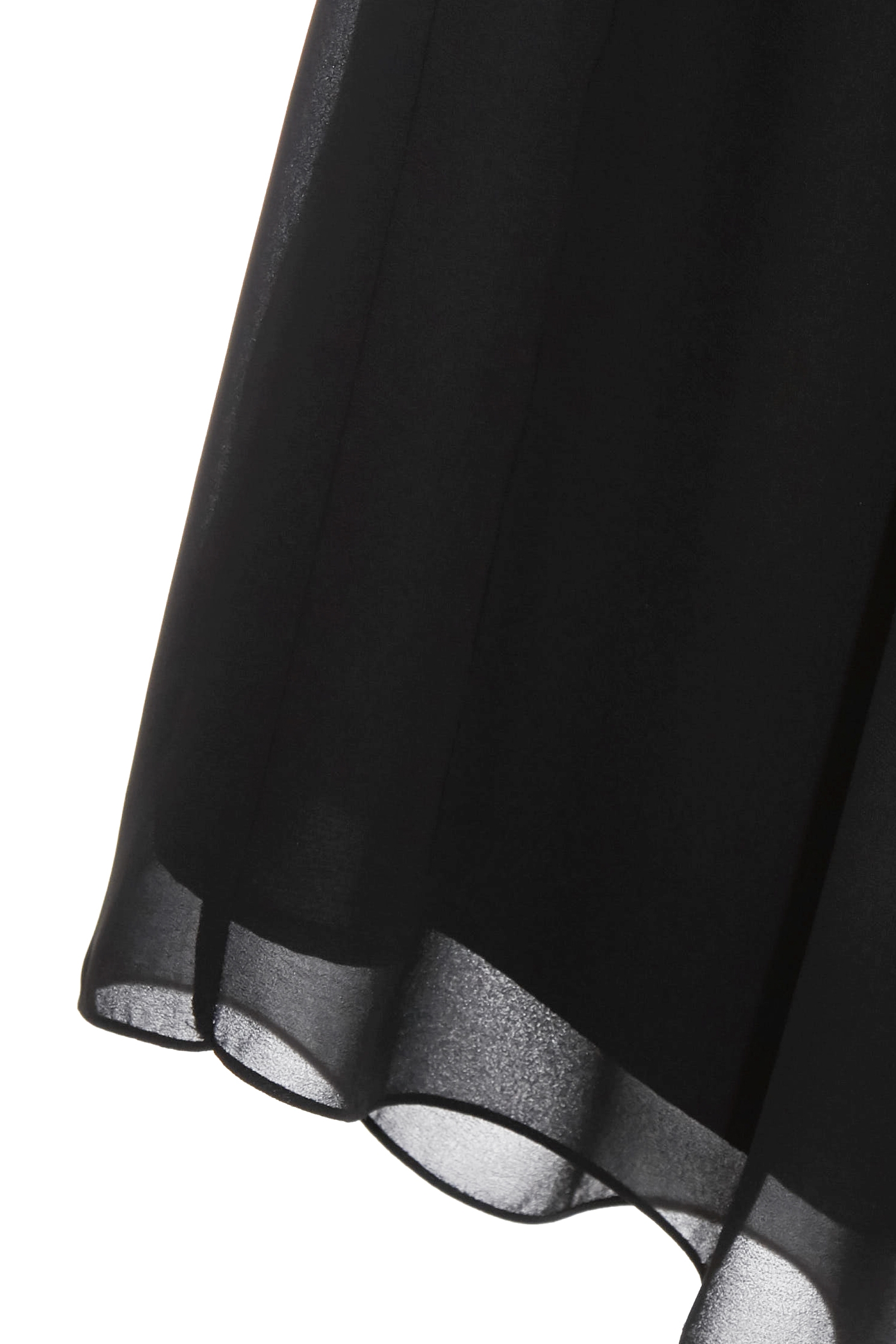 Slanted Yoke Cut Pleated Wide Leg PantsSlanted Yoke Cut Pleated Wide Leg Pants,Culottes,Season (SS) Look,pants,Chiffon,Black pants