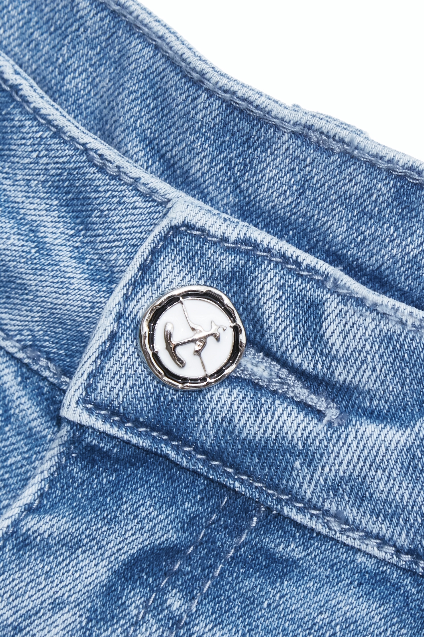 Marine Motifs Embroidery Boot Leg JeansMarine Motifs Embroidery Boot Leg Jeans,Season (SS) Look,Denim,Jeans,pants