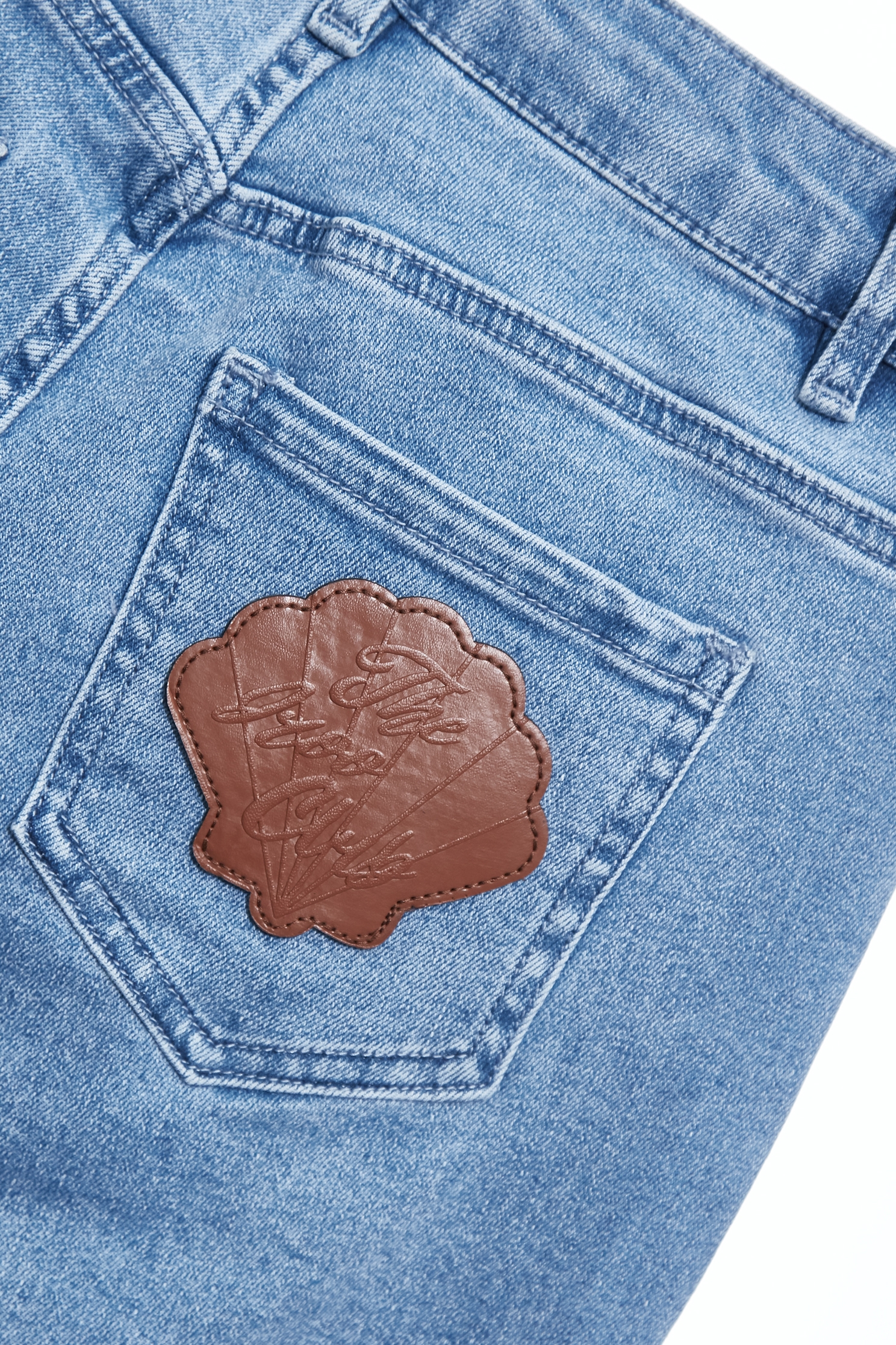 Marine Motifs Embroidery Boot Leg JeansMarine Motifs Embroidery Boot Leg Jeans,Season (SS) Look,Denim,Jeans,pants