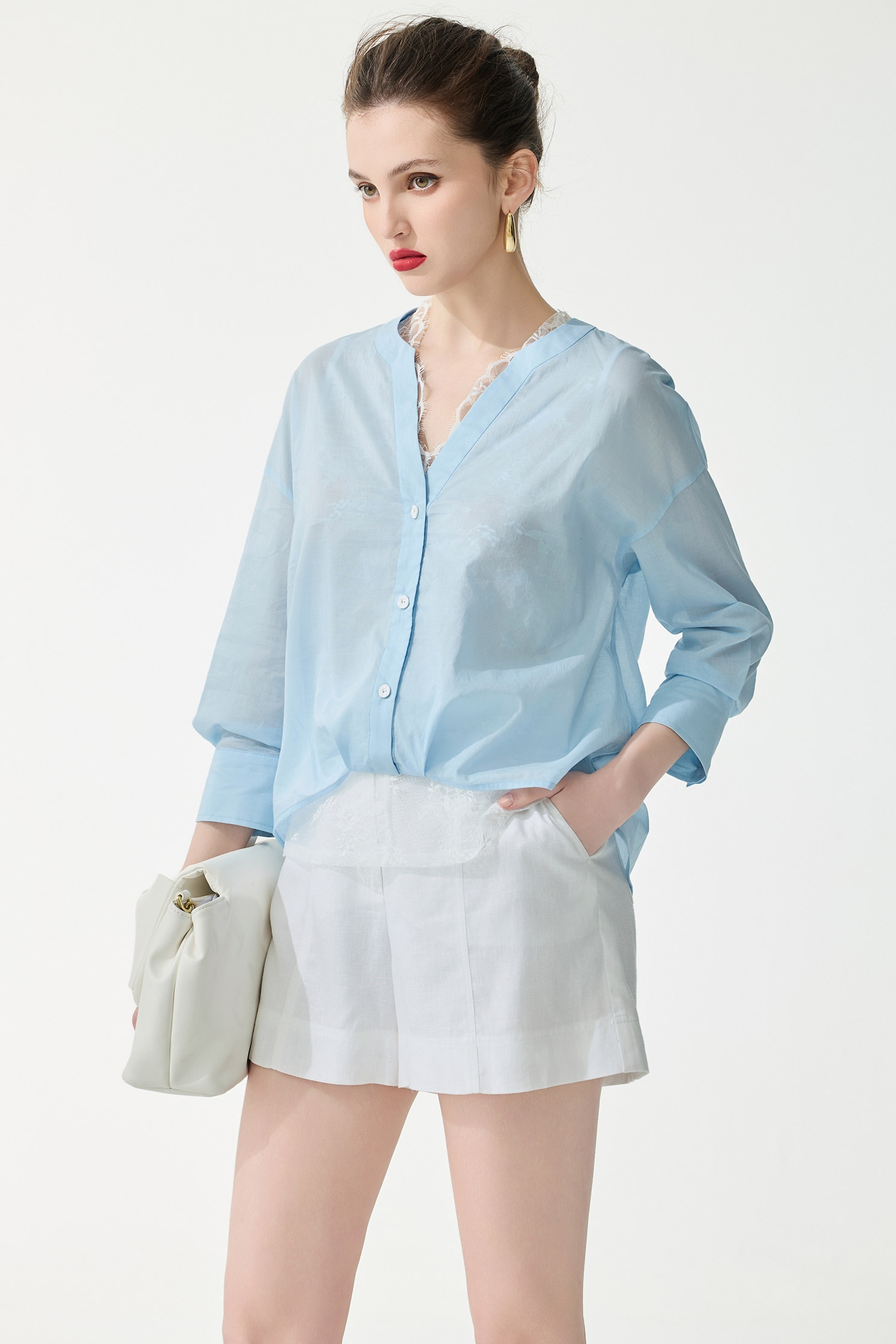 Casual Linen Shorts,Season (SS) Look,White pants,Shorts,pants