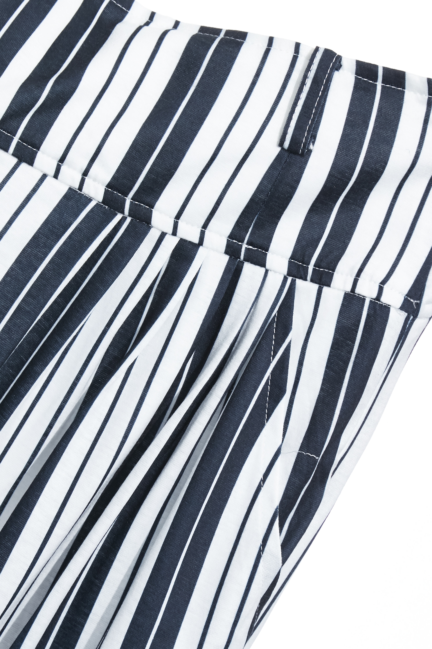 Navy Stripe Wide Leg PantsNavy Stripe Wide Leg Pants,Culottes,Season (SS) Look,Stripe,pants