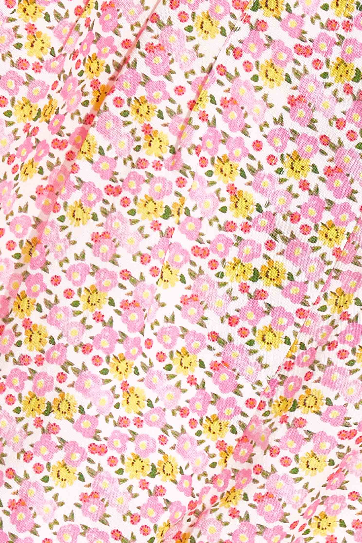 Floral Print Casual ShortsRustic cotton-print shorts,Season (SS) Look,Shorts,comfotism,blossoms