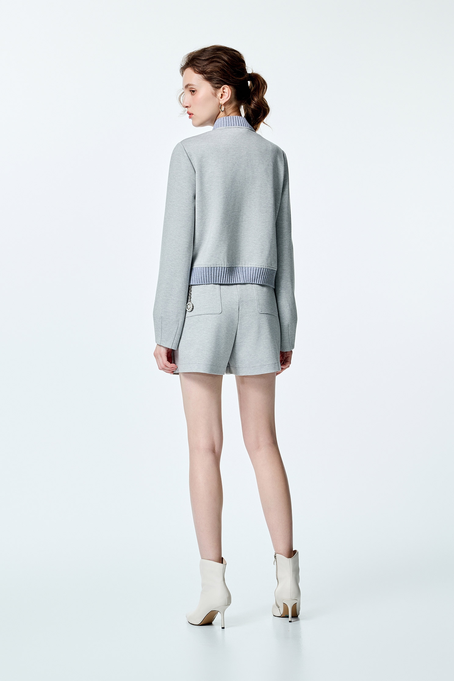 Patch Pockets Grey SkortsPatch Pockets Grey Skorts,Season (SS) Look,Shorts,Skorts,upperclass
