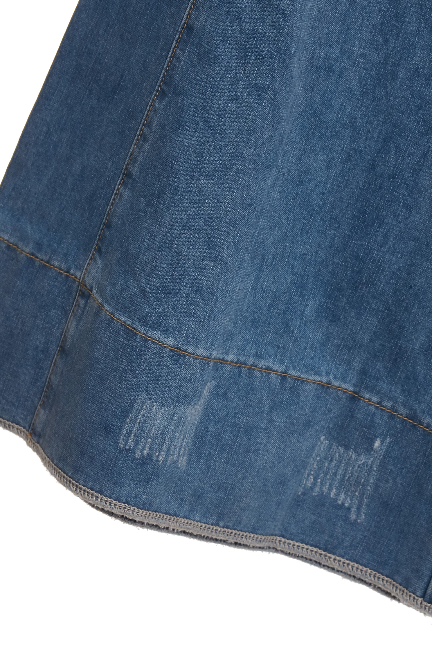 Distress Detail Wide Leg JeansDistress Detail Wide Leg Jeans,Denim,Culottes,Season (SS) Look,Denim,Jeans,Denim pants,White pants,Valentine,Wide-leg jeans,upperclass,Pants