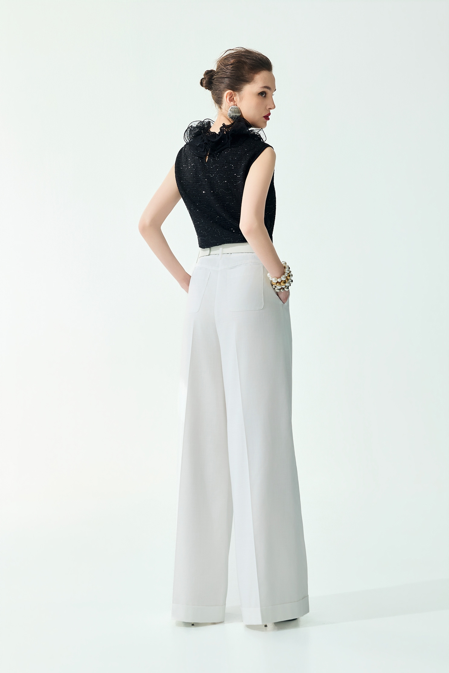 Linen Wide Leg PantsLinen Wide Leg Pants,Culottes,Season (SS) Look,White pants,pants