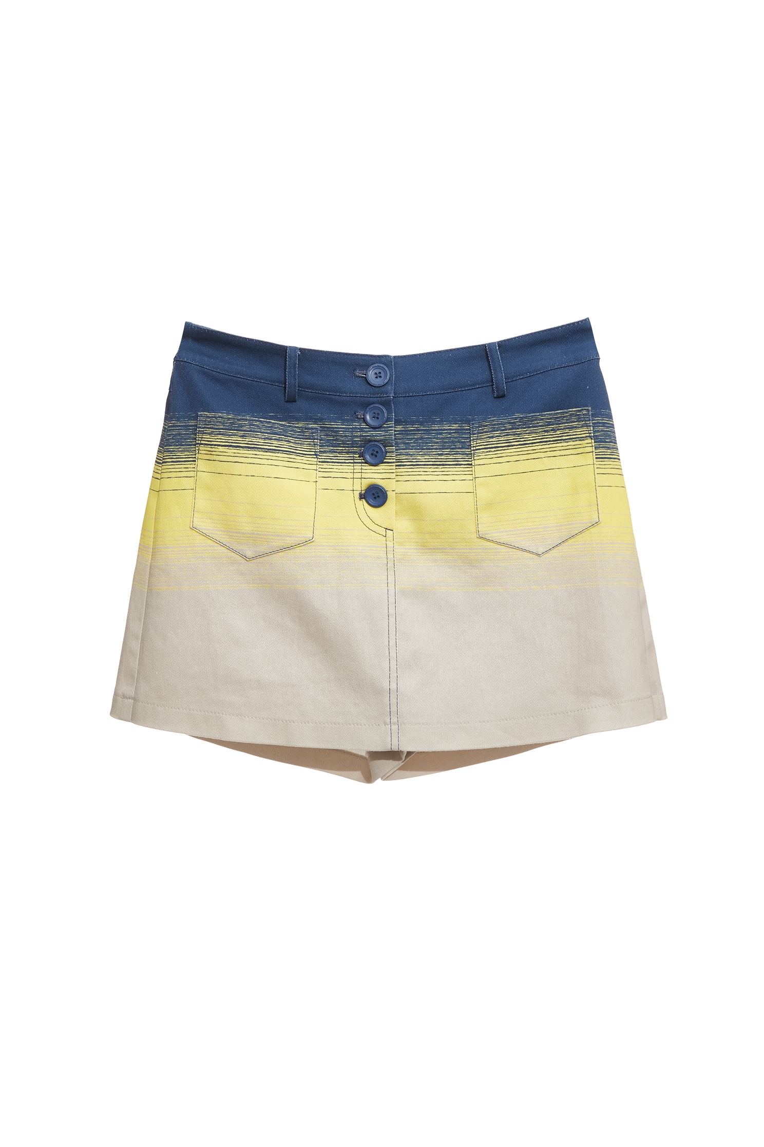Colour Block Denim SkortsColour Block Denim Skorts,Season (SS) Look,pants,Skorts