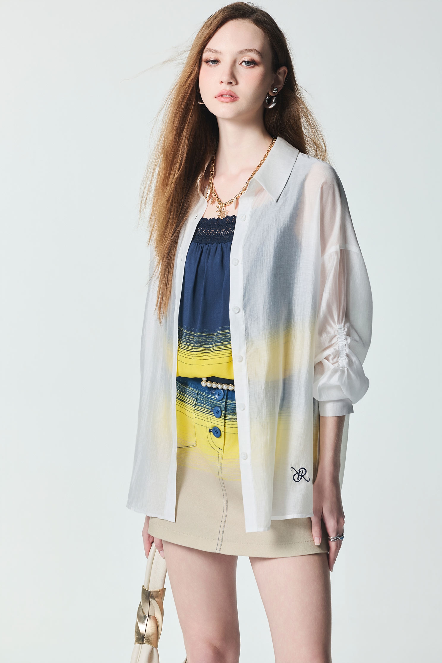 Colour Block Denim SkortsColour Block Denim Skorts,Season (SS) Look,pants,Skorts