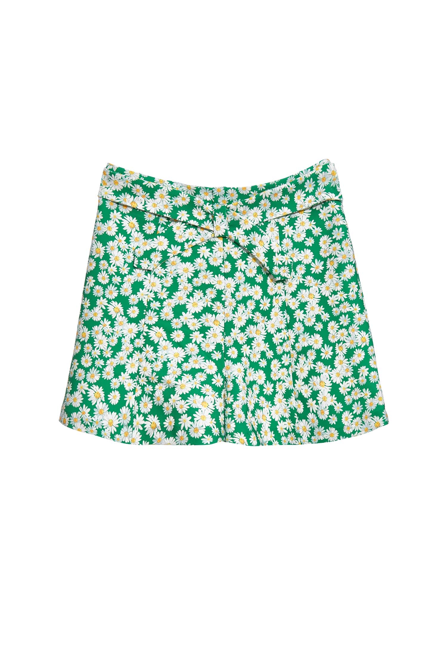 Sunflower Print Casual ShortsPastoral style printed skort,travelwear,Season (SS) Look,mothergift,Shorts,comfotism,blossoms,Skorts