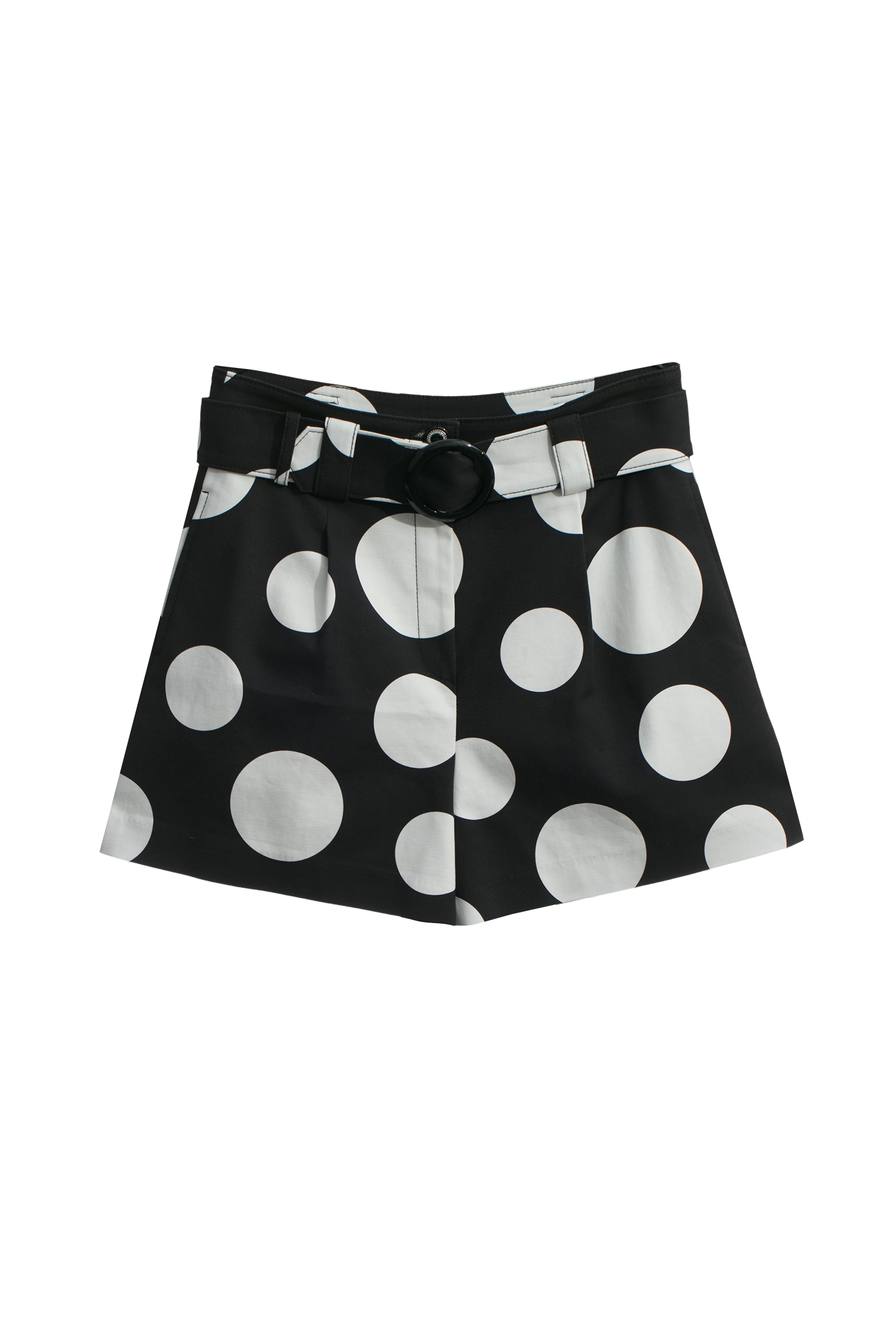 Polka Dot Belted ShortsPolka Dot Belted Shorts,dotcollection,Shorts,Season (AW) Look