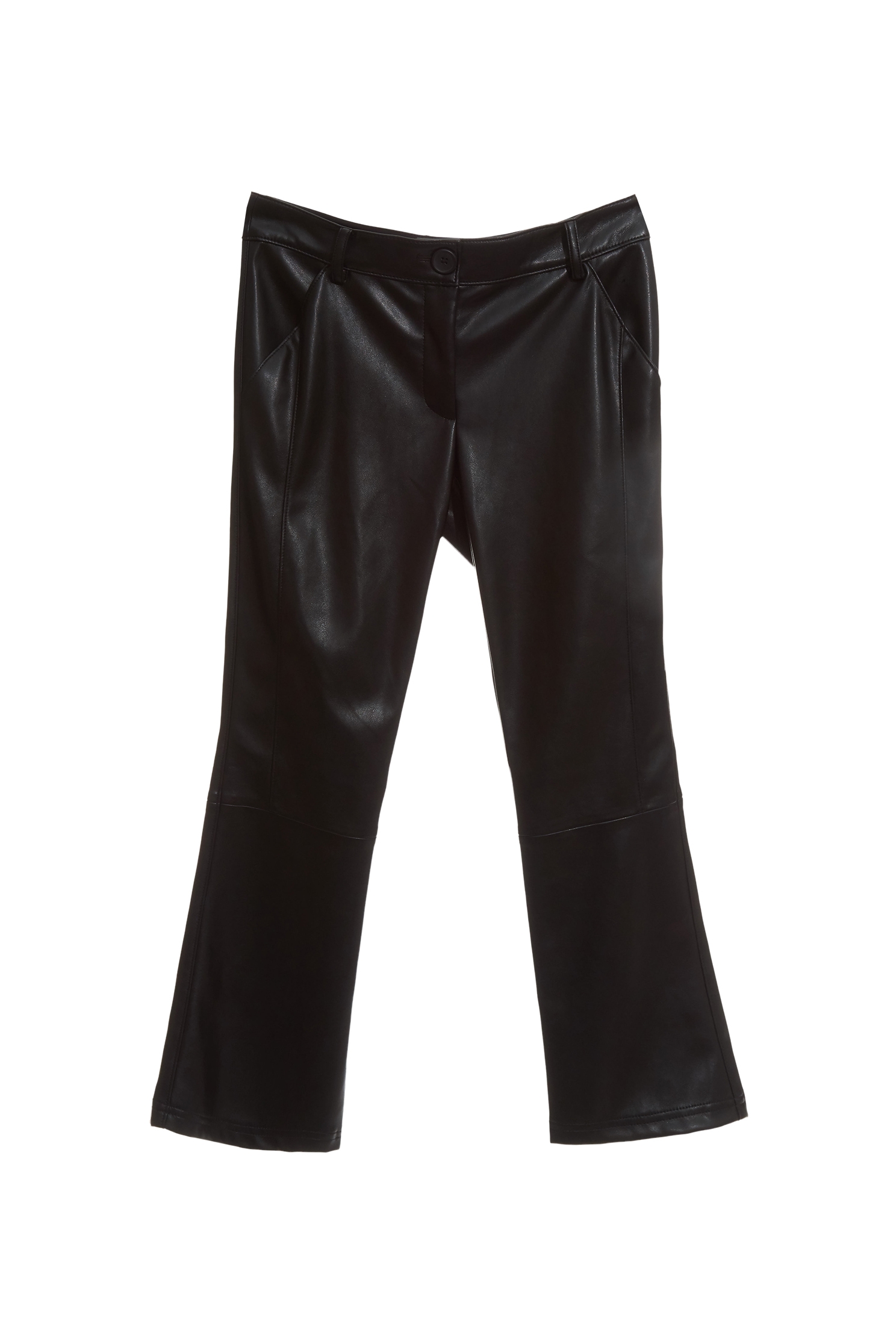 PU Boot Leg PantsPU Boot Leg Pants,Bell-bottoms,Culottes,Season (AW) Look,Bell-bottoms