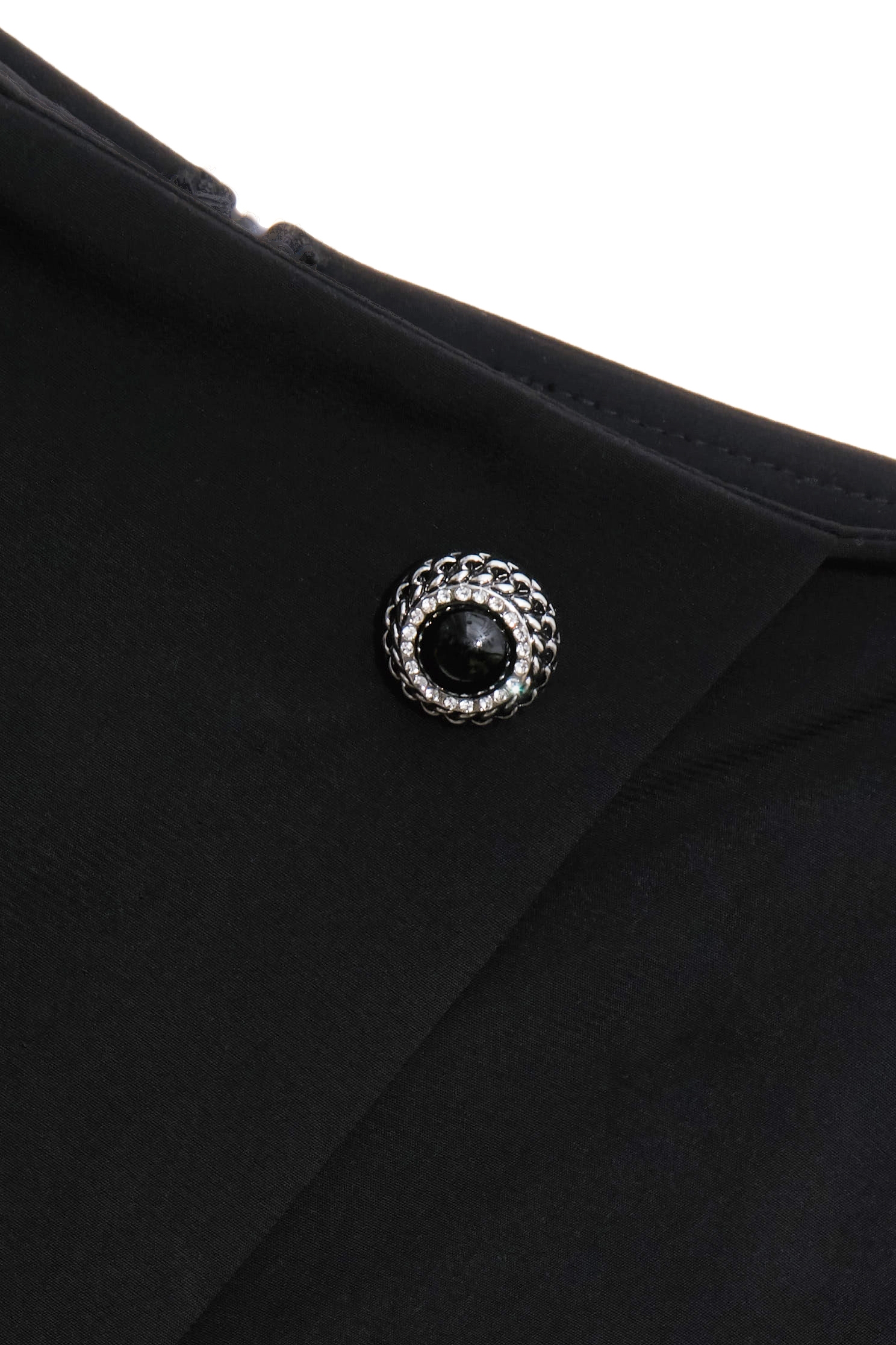 Front Panel Wide Leg PantsFront Panel Wide Leg Pants,Season (AW) Look,pants,Skorts,Black pants