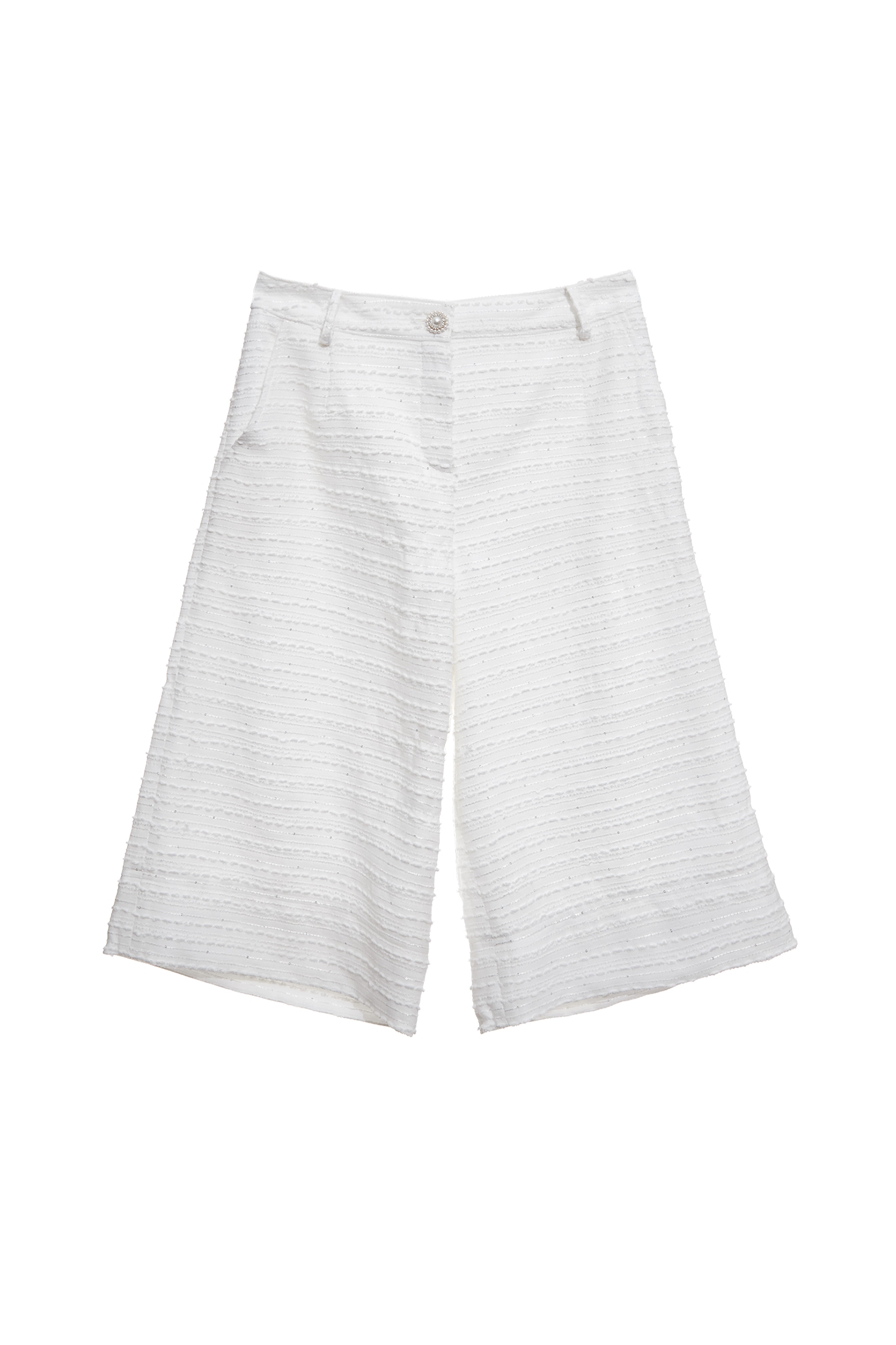 Wide Leg Tweed PantsWide Leg Tweed Pants,Culottes,pearl,White pants,Season (AW) Look,pants