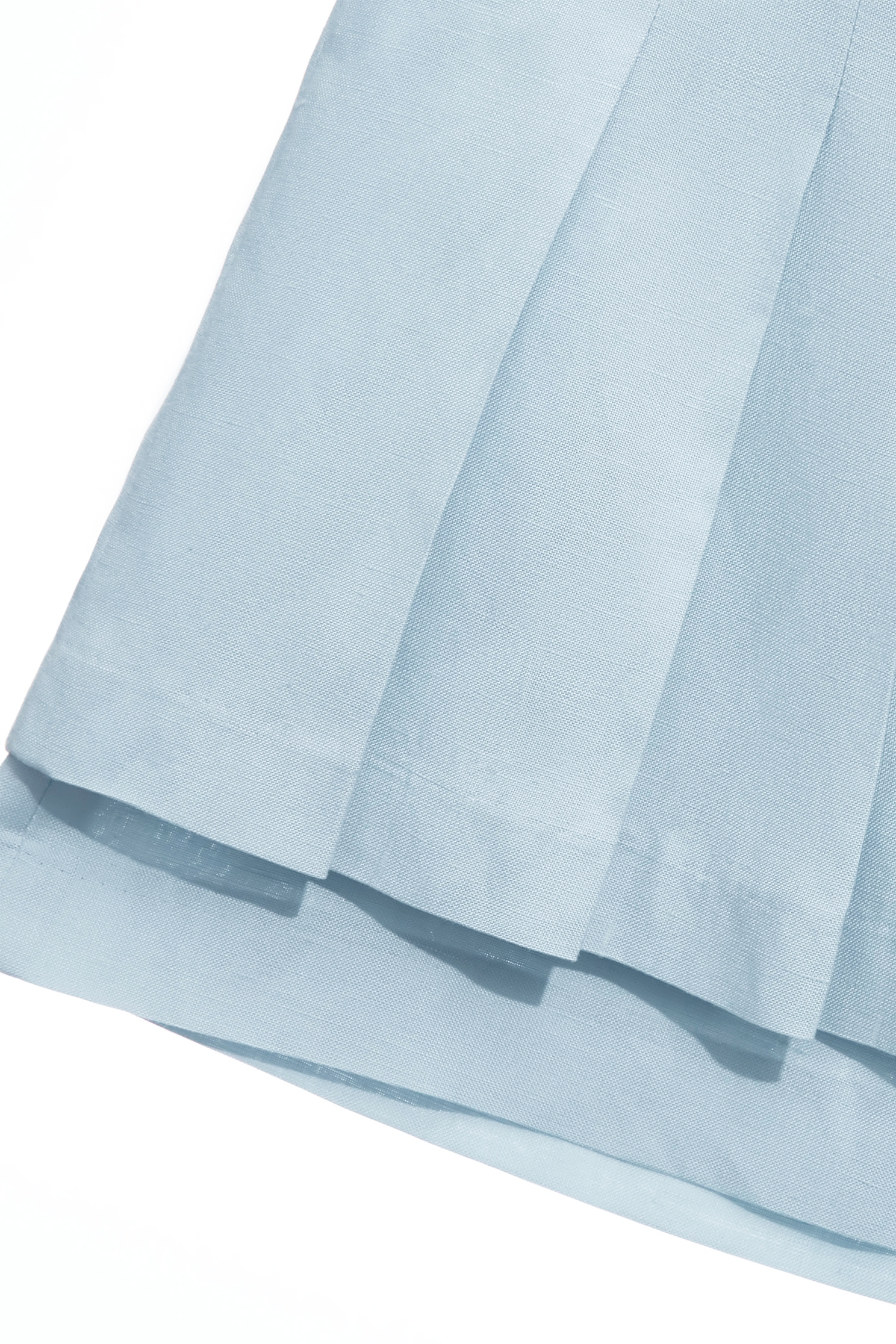 Light Blue Pleated Detail SkortsLight Blue Pleated Detail Skorts,Office Looks,Shorts,Season (AW) Look,Valentine,Skorts,upperclass