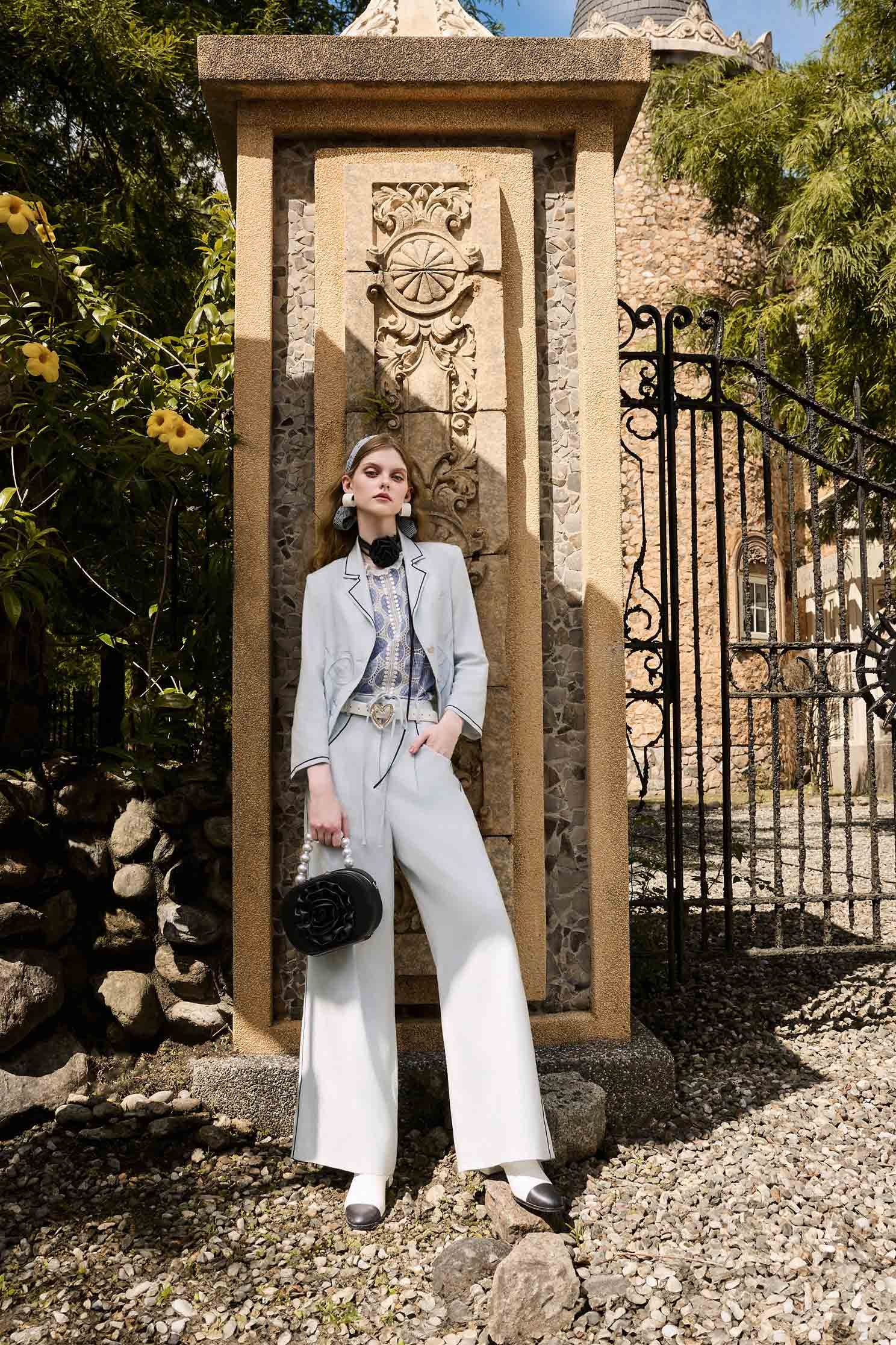 Light Blue High Waist Wide Leg PantsLight Blue High Waist Wide Leg Pants,Office Looks,Culottes,co-ord sets,Season (AW) Look,Culottes,Pants