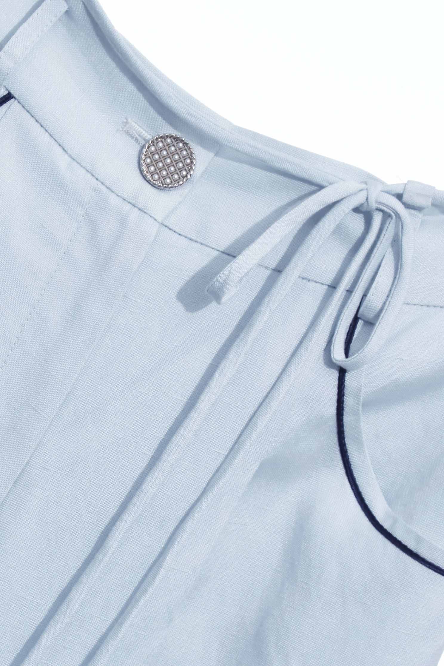 Light Blue High Waist Wide Leg PantsLight Blue High Waist Wide Leg Pants,Office Looks,Culottes,co-ord sets,Season (AW) Look,Culottes,Pants