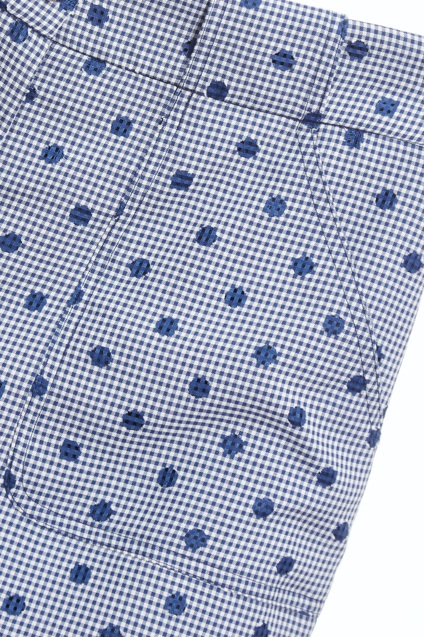 Dotted Embroidery Plaid ShortsDotted Embroidery Plaid Shorts,Office Looks,co-ord sets,Plaid,dotcollection,Shorts,Season (AW) Look