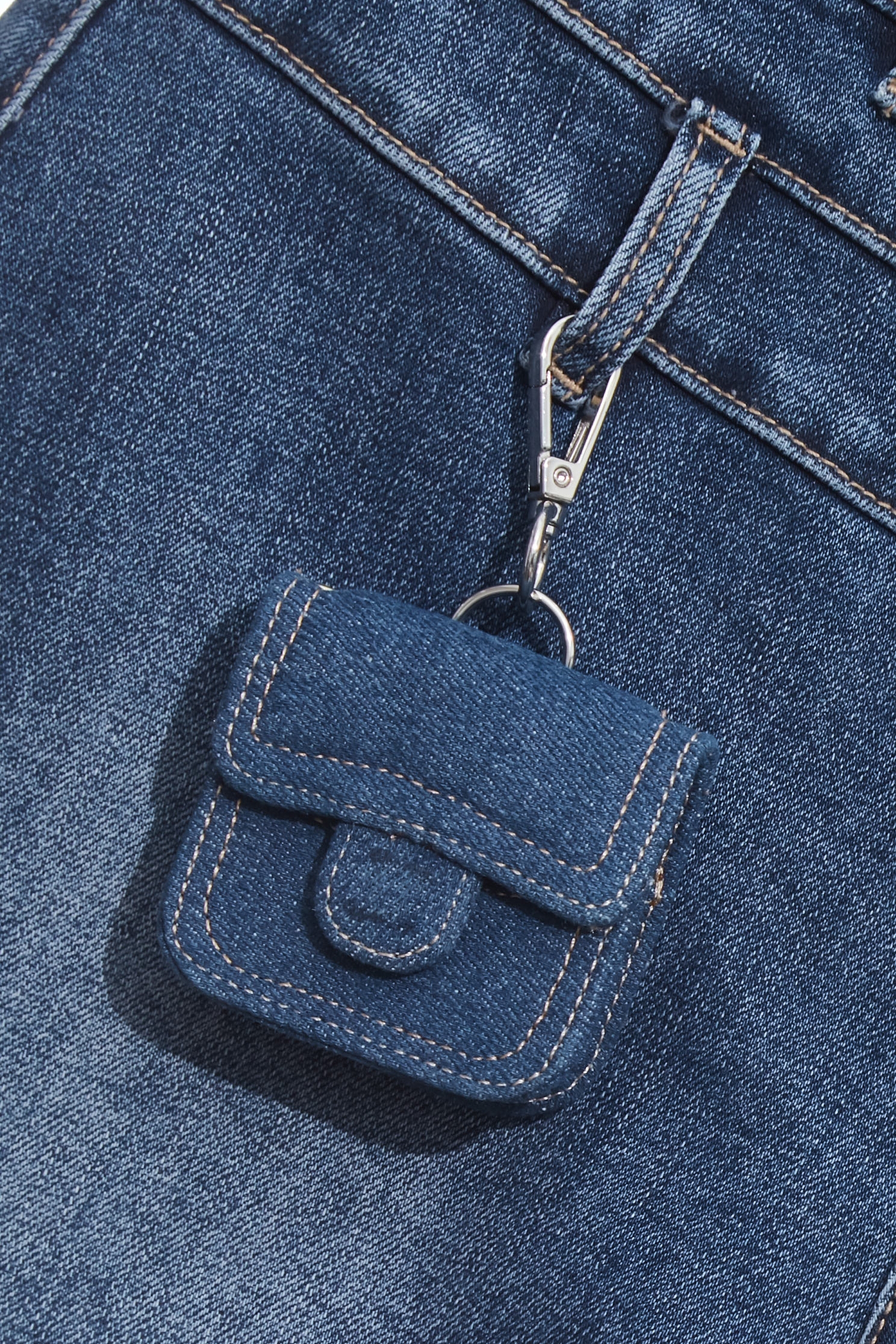 Denim Shorts With Coin Purse Accessory DetailDenim Shorts With Coin Purse Accessory Detail,Denim,Denim,Denim shorts,Shorts,Season (AW) Look,Valentine,upperclass