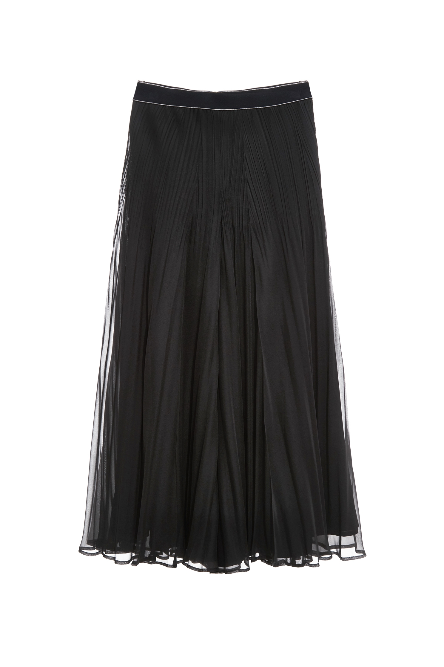 Full Pleated Chiffon PantsFull Pleated Chiffon Pants,Season (SS) Look,pants,Skorts,Chiffon,Black pants