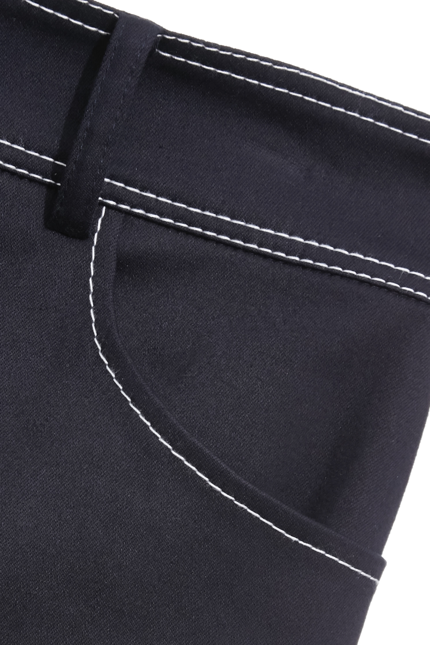 Contrast Stitch Navy Shorts,Season (SS) Look,Shorts,bows,pants