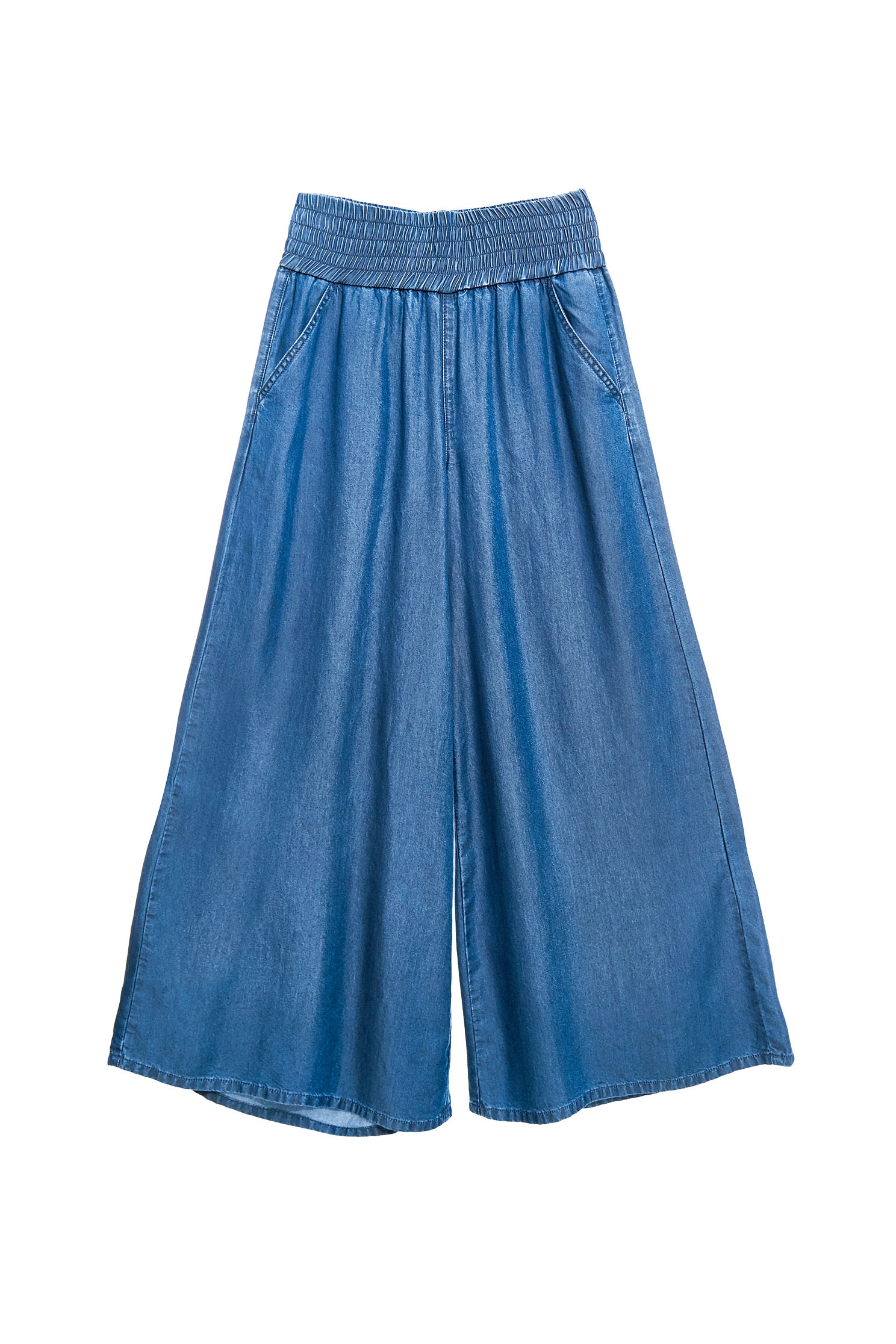 Soft Denim Wide Leg PantsSoft Denim Wide Leg Pants,Season (SS) Look,Denim,Jeans,pants